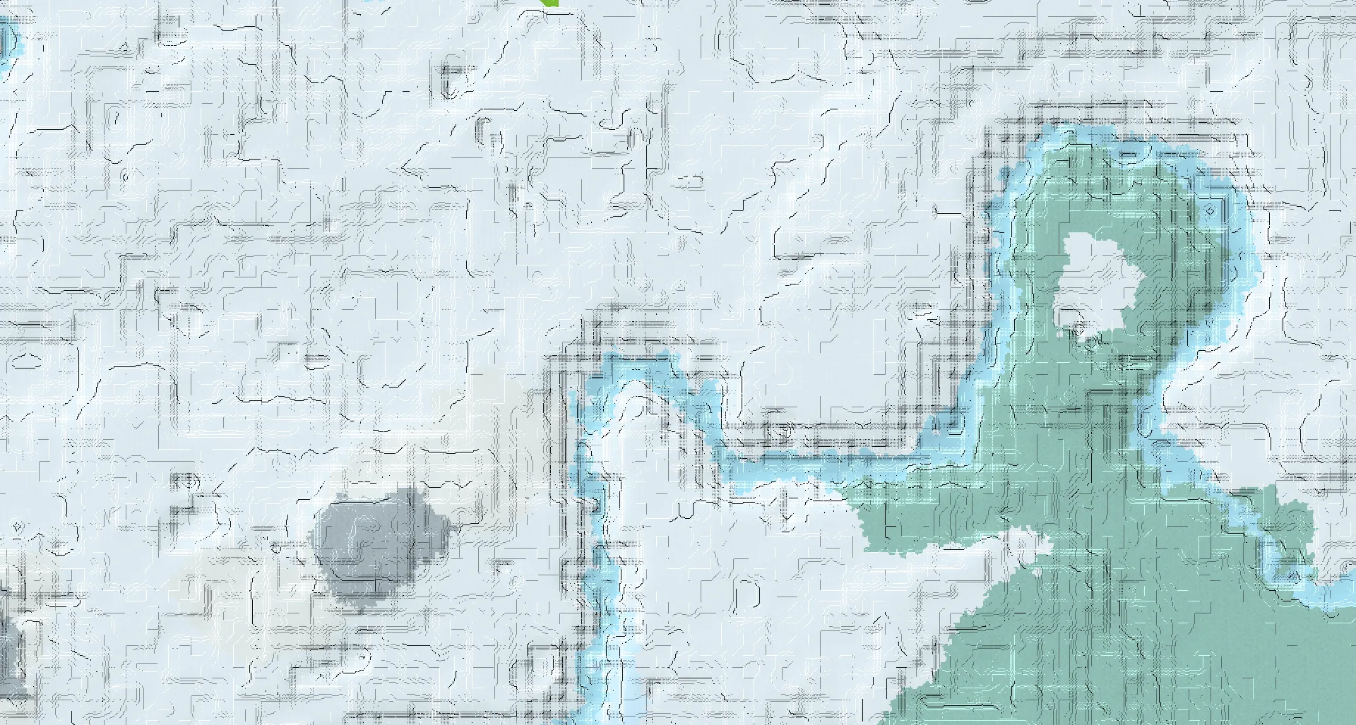 Seed map — Village and Igloo from Snowy Plains