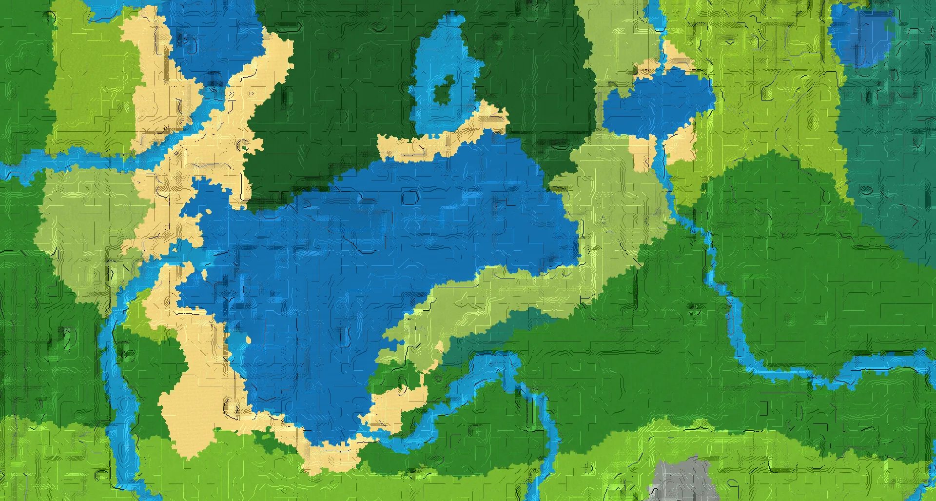 Seed map — Ocean Ruins West of a Forest Start with Trial Chambers