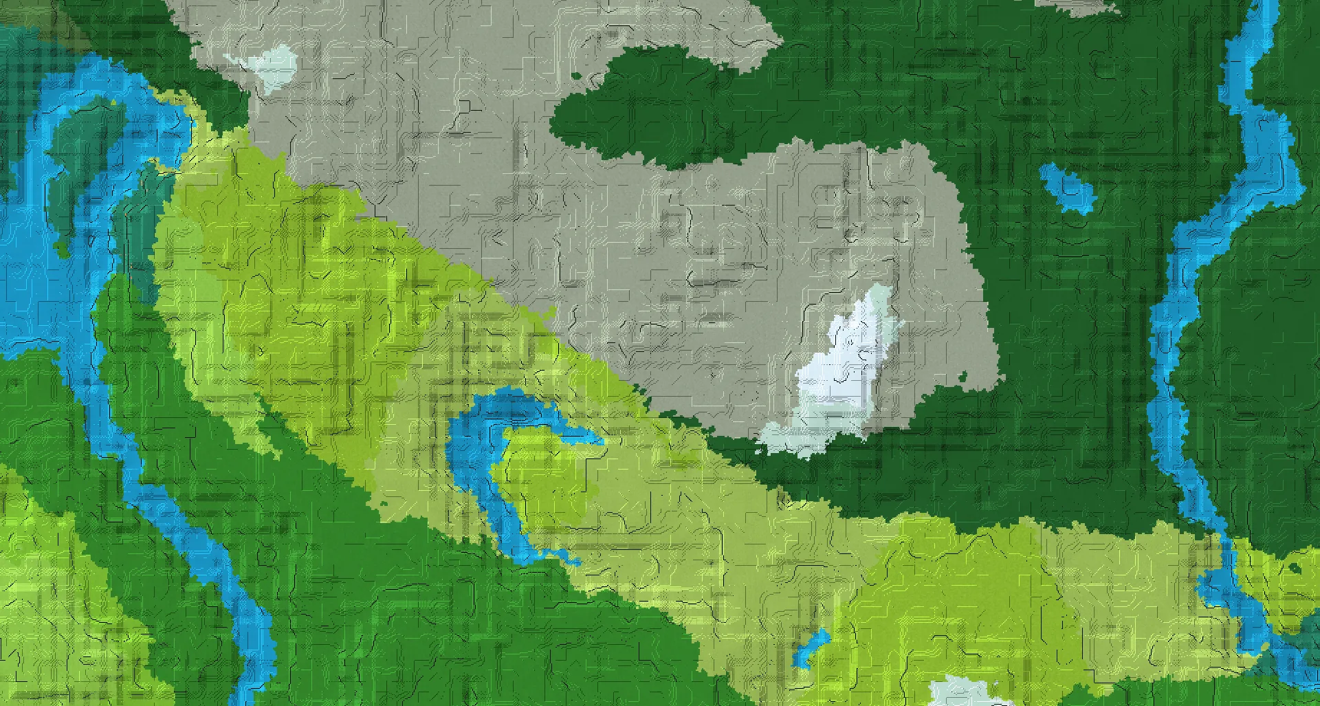 Seed map — Woodland Mansion and Pale Garden from Pale Garden with Ancient City