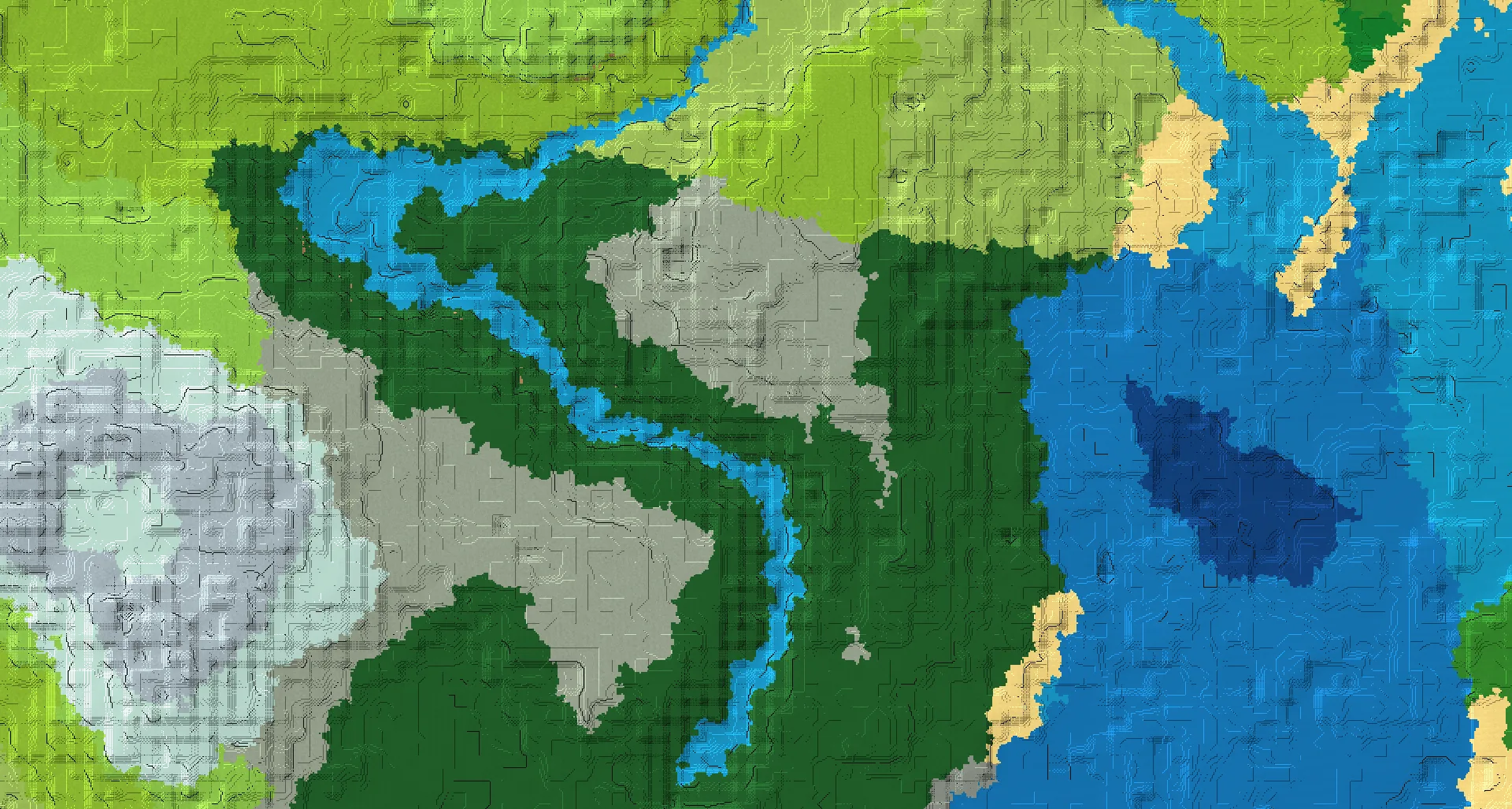 Seed map — Woodland Mansion and Pale Garden from Pale Garden
