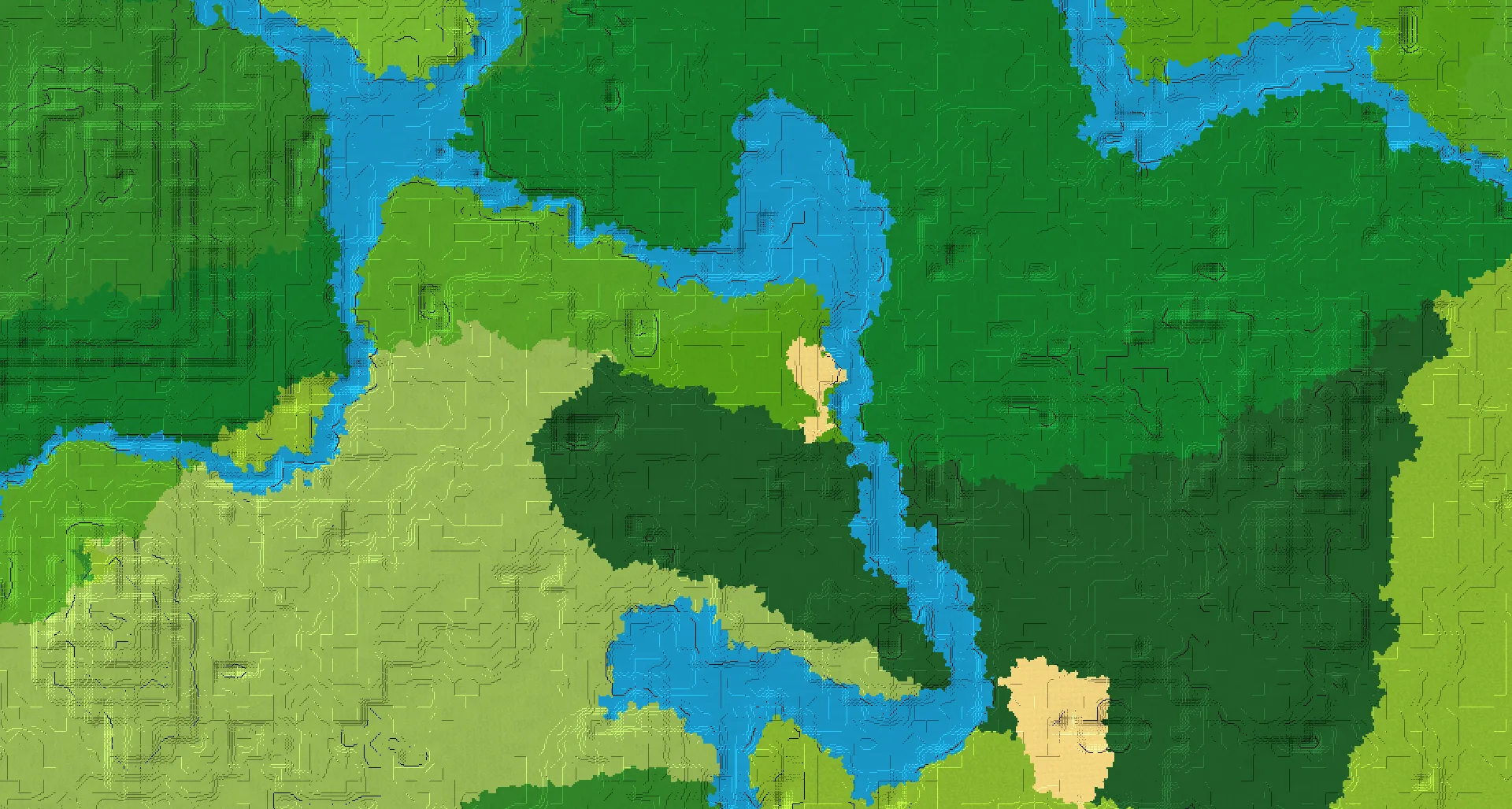 Seed map — Bamboo Jungle North of a Forest Start with Ruined Portal