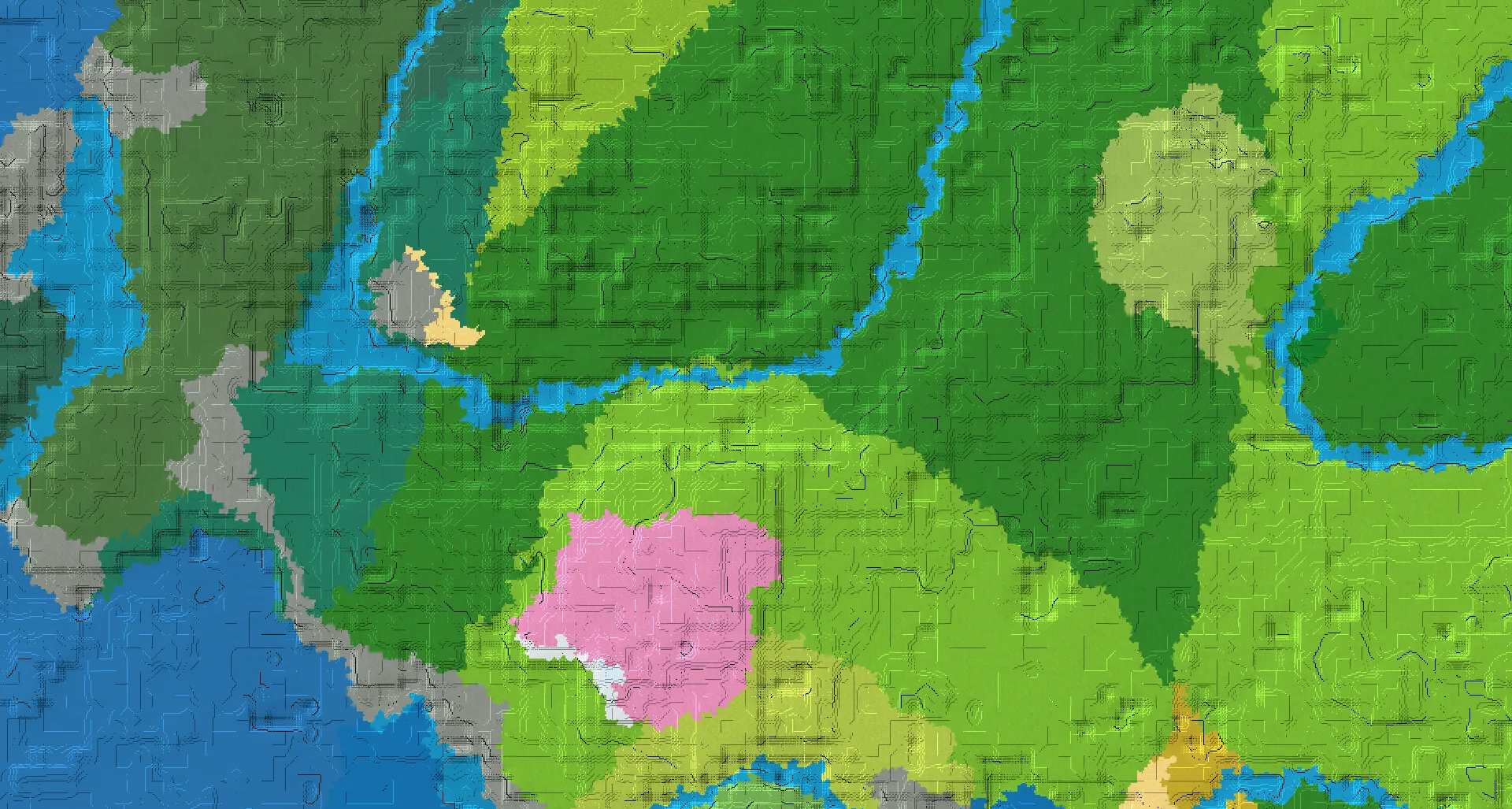 Seed map — Cherry Grove and Village from Plains at 320, -304