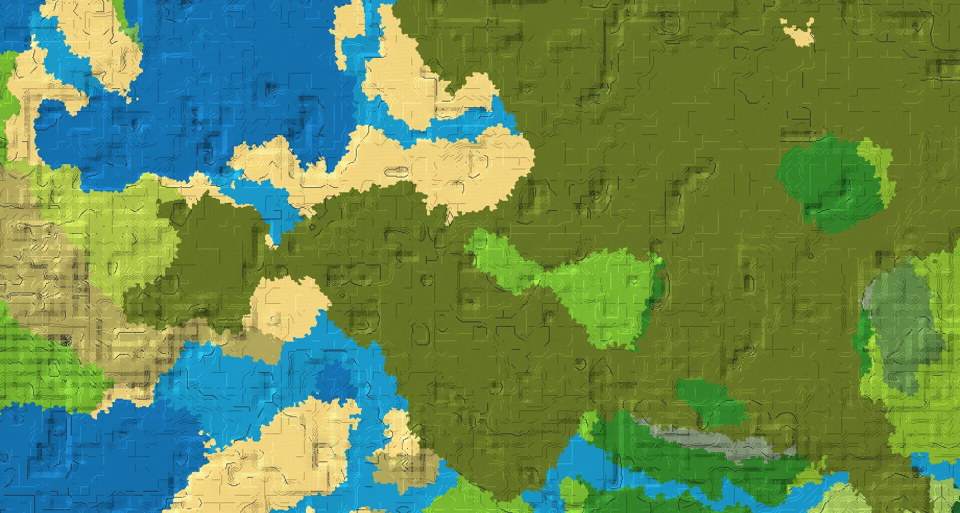Seed map — Plains village in swamp terrain and Swamp hut with Trial chambers