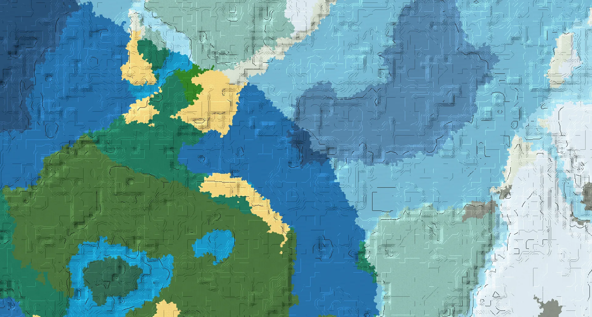 Seed map — Ruined Portal North of a Old Growth Pine Taiga Start