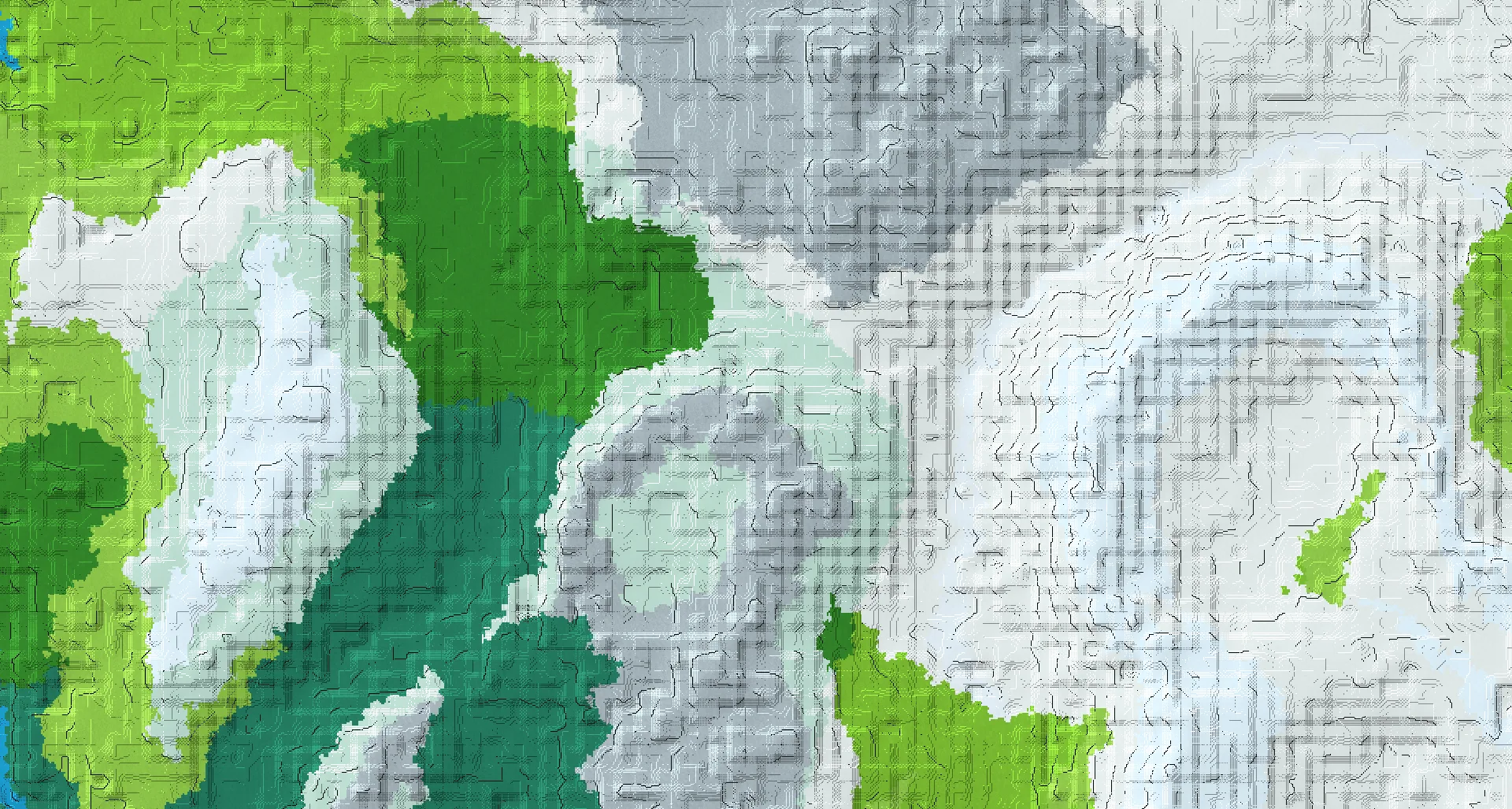 Seed map — Jagged Peaks Start and an Ancient City Route with Igloo