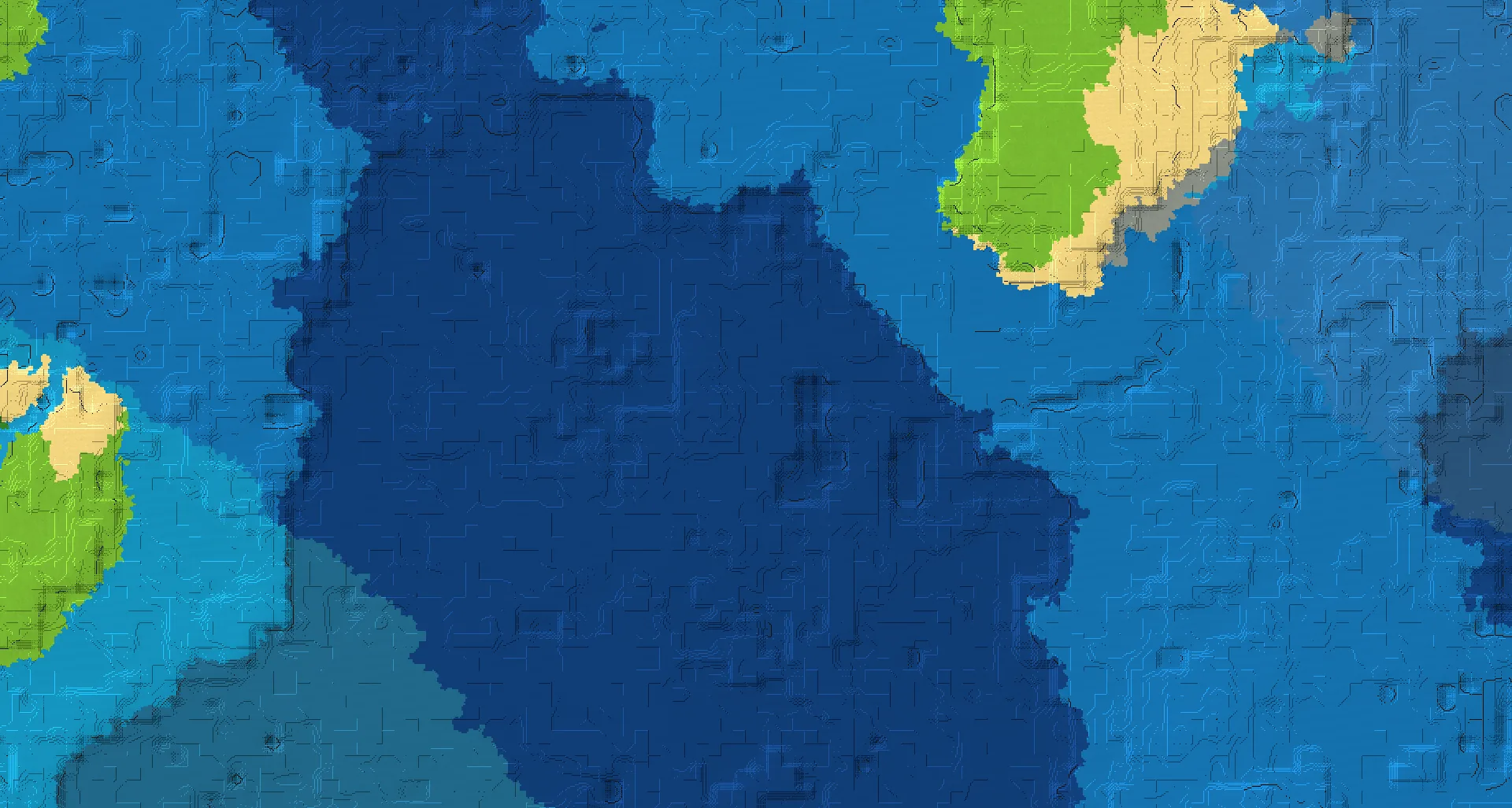 Seed map — Ocean Monument South of a Flower Forest Start