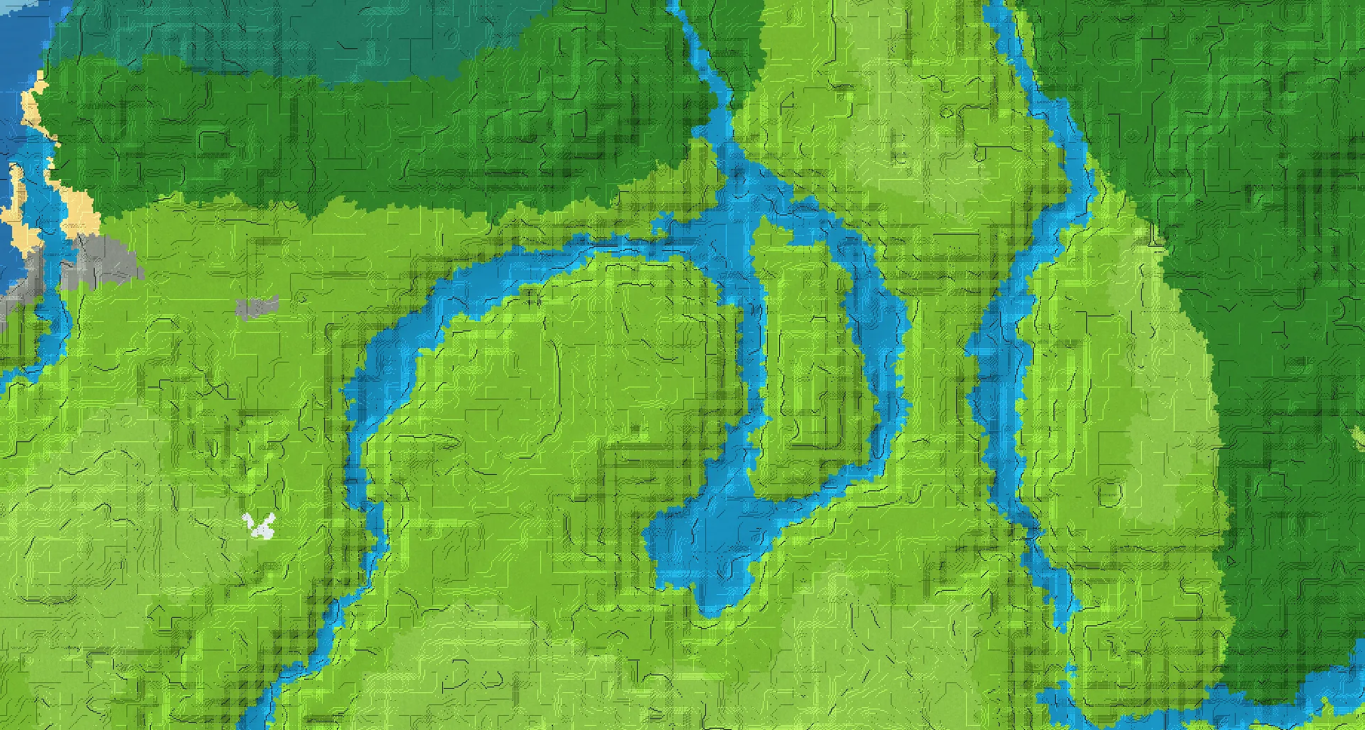 Seed map — Village East of the Plains Start