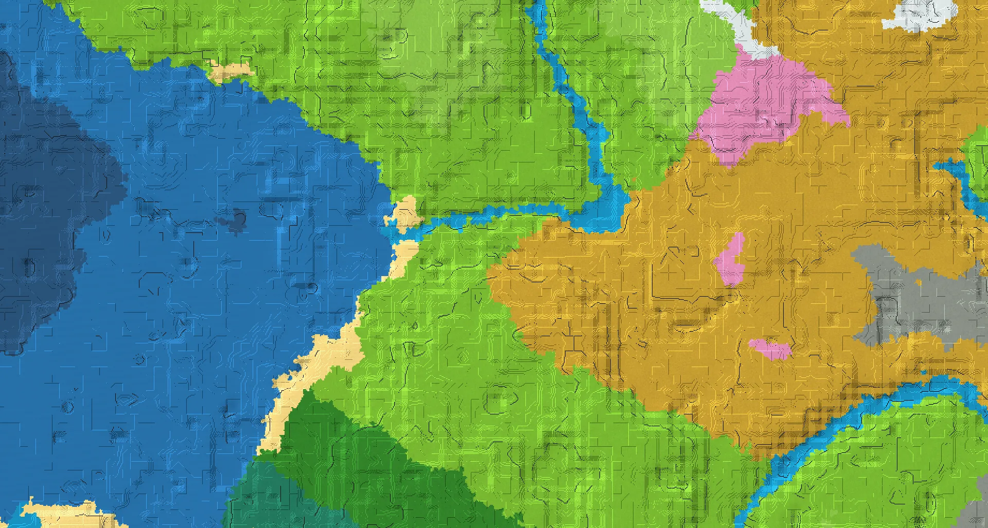 Seed map — Dappled Forest East of a Plains Start