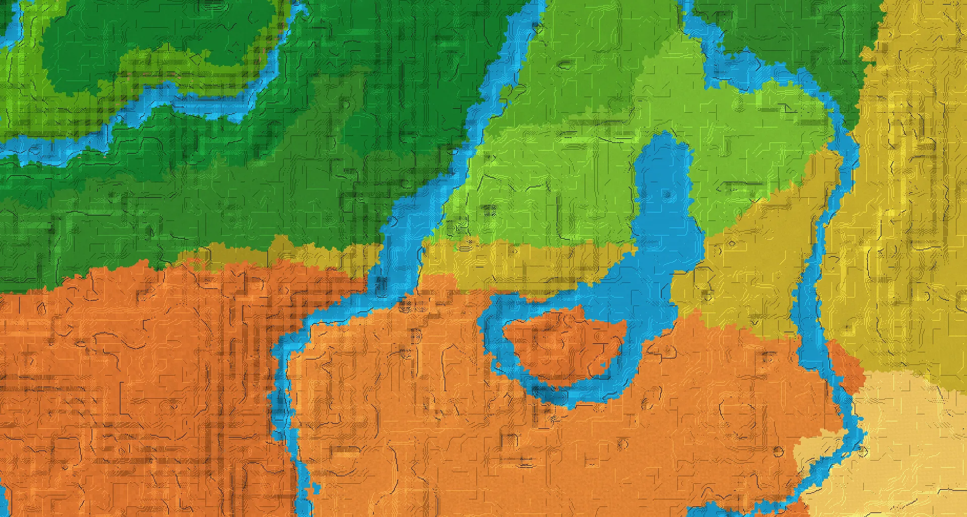 Seed map — Cave Exploration below a Jungle Start with Ancient City
