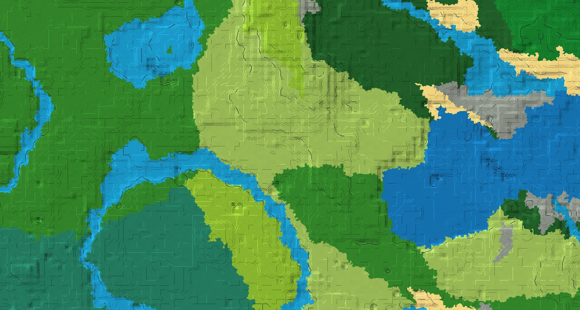 Seed map — Trail Ruins Northeast of a Taiga Start
