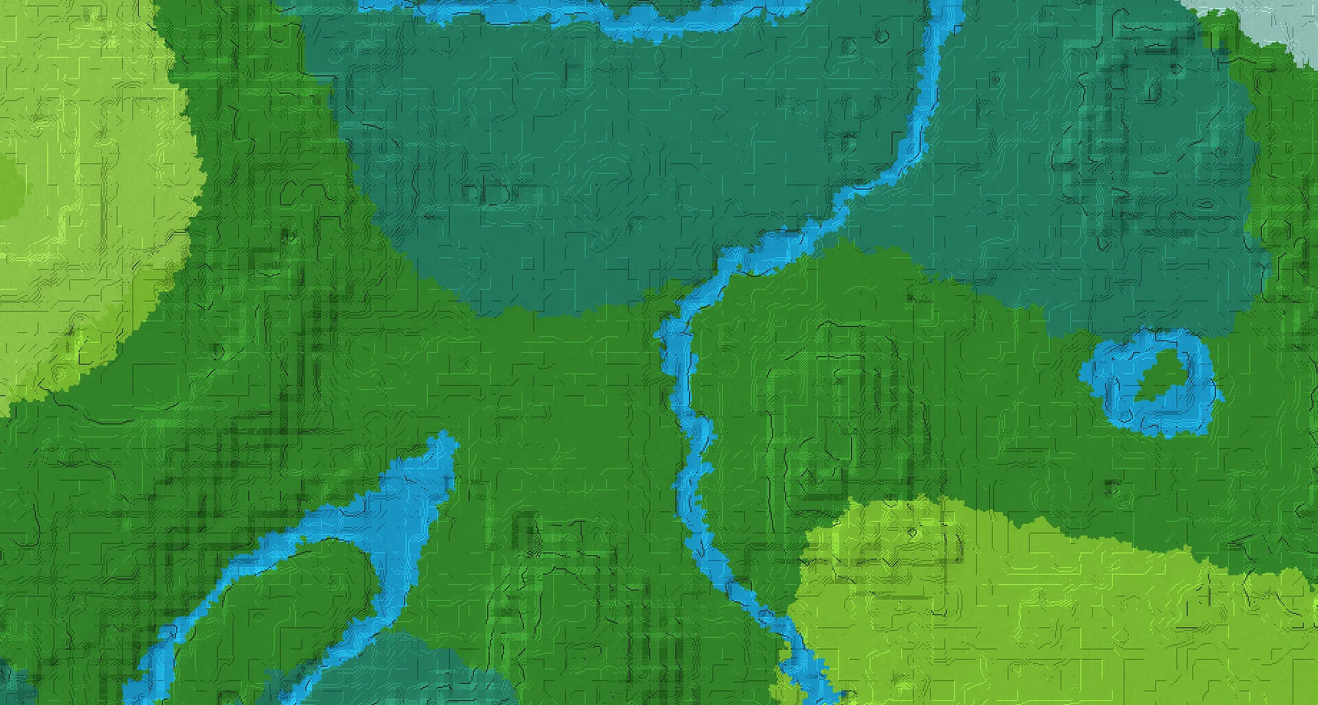 Seed map — River East of a Forest Start