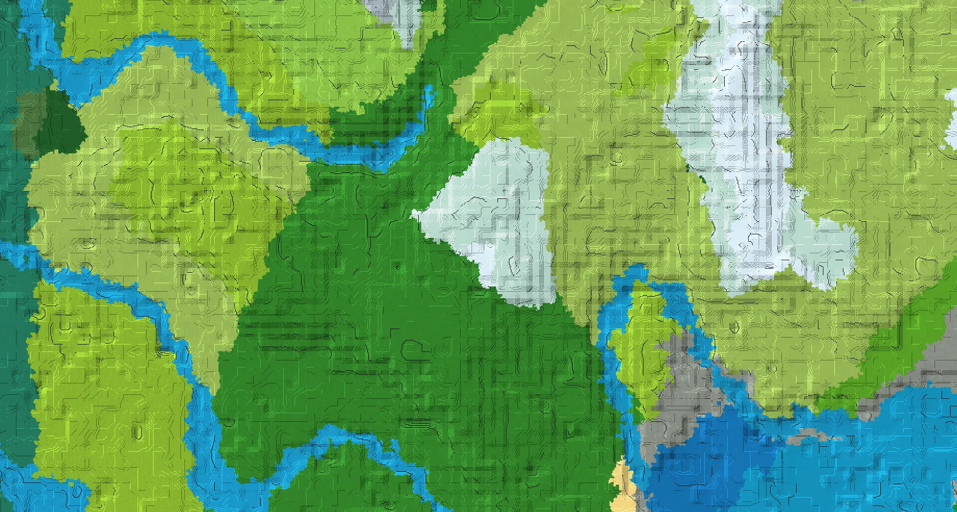 Seed map — Frozen Peaks Northeast of a Forest Start with Trial Chambers