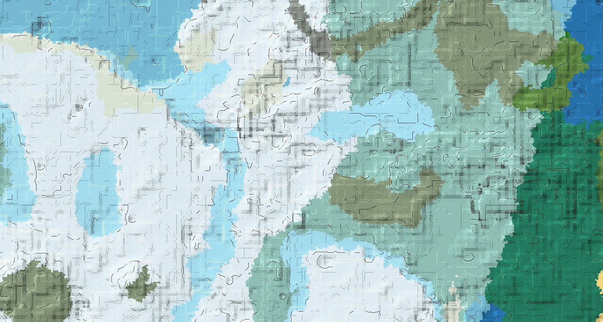 Seed map — Igloo West of a Snowy Taiga Start