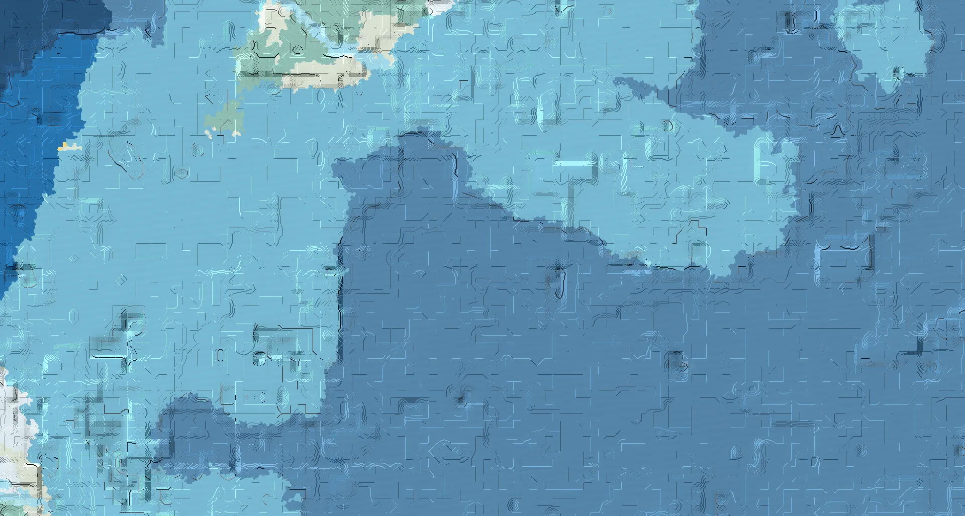 Seed map — Snowy Taiga Ocean Start with a Shipwreck with Ruined Portal