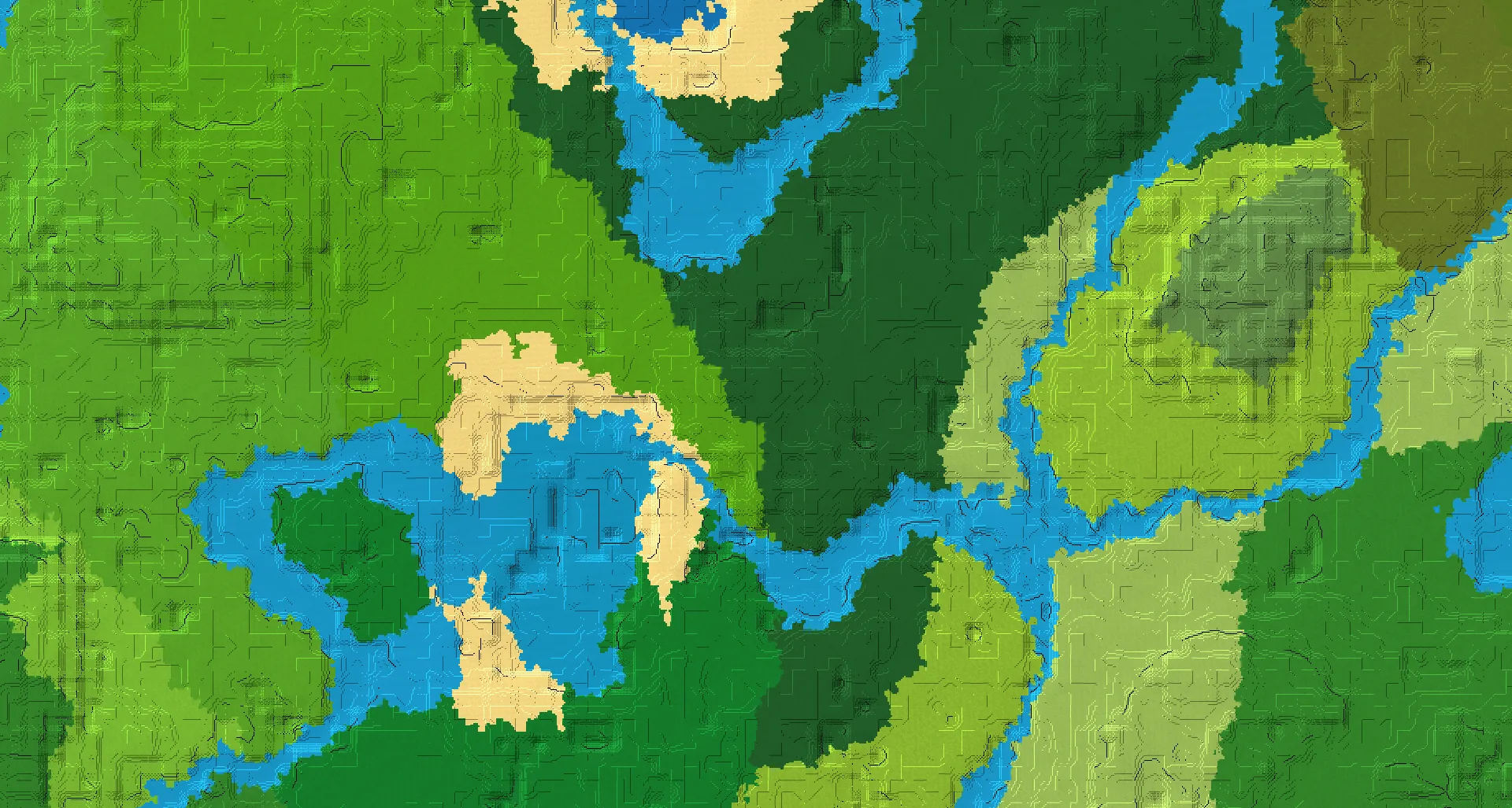 Seed map — Woodland Mansion Southeast of a Birch Forest Start with Village