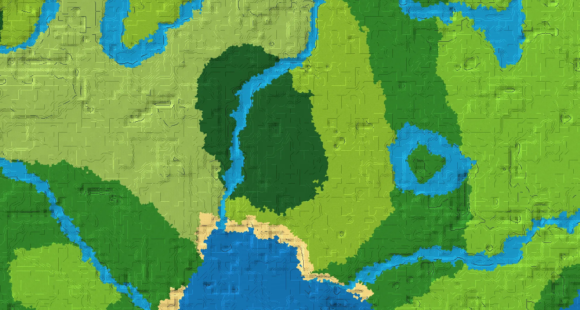 Seed map — Woodland Mansion North of a Forest Start