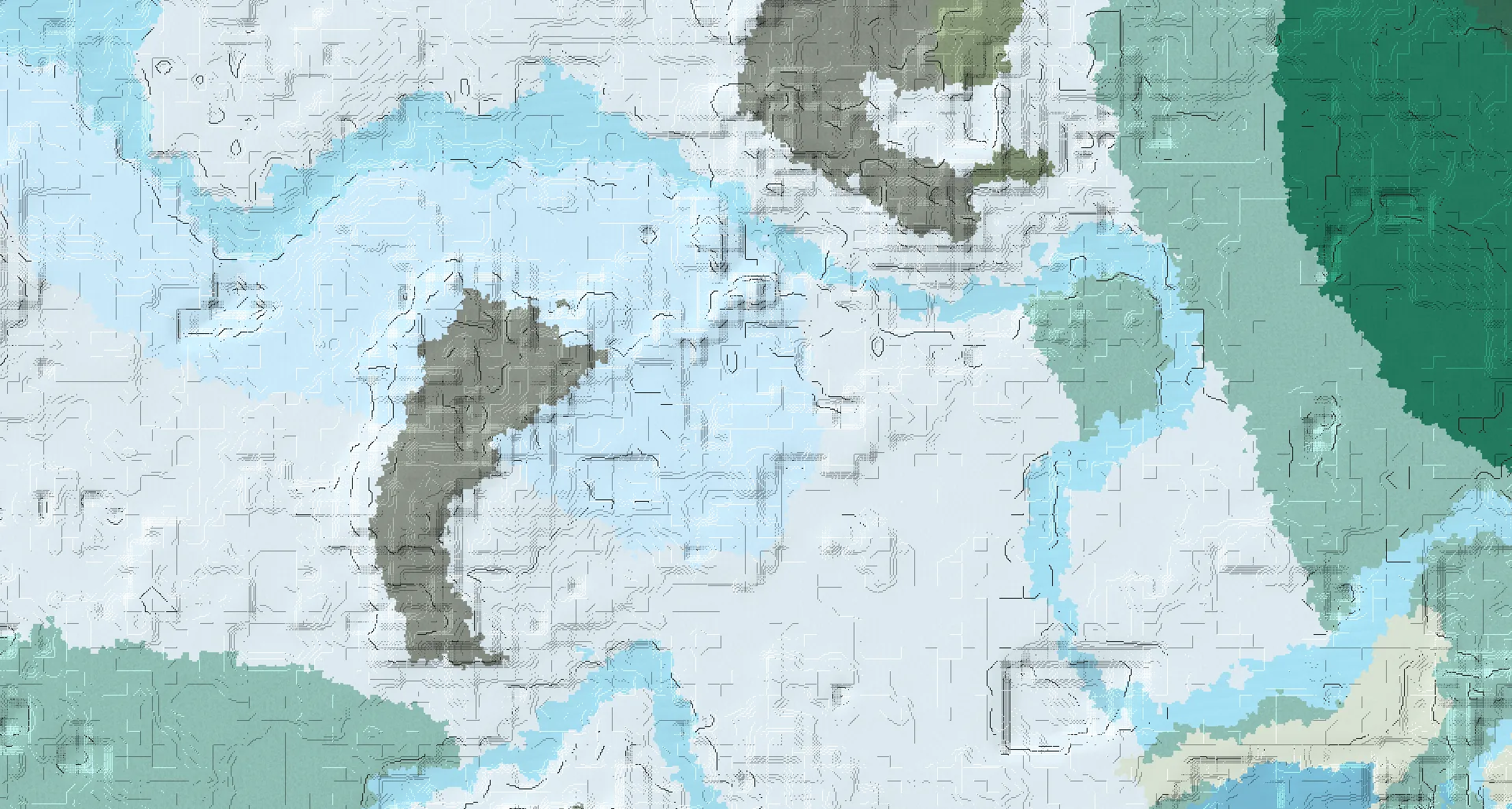 Seed map — Ice Spikes West of a Snowy Taiga Start