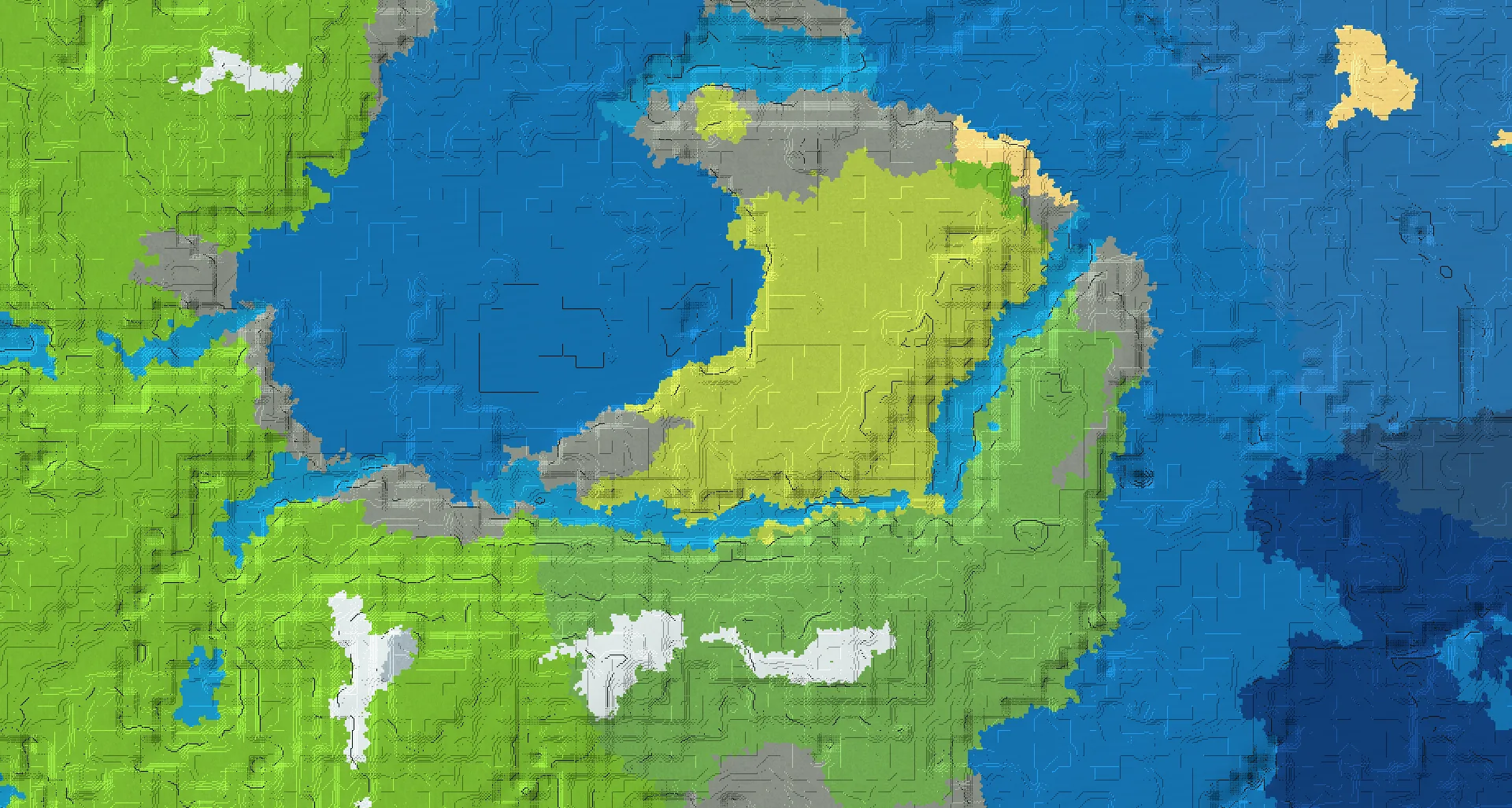 Seed map — Sunflower Plains Village and Shipwreck