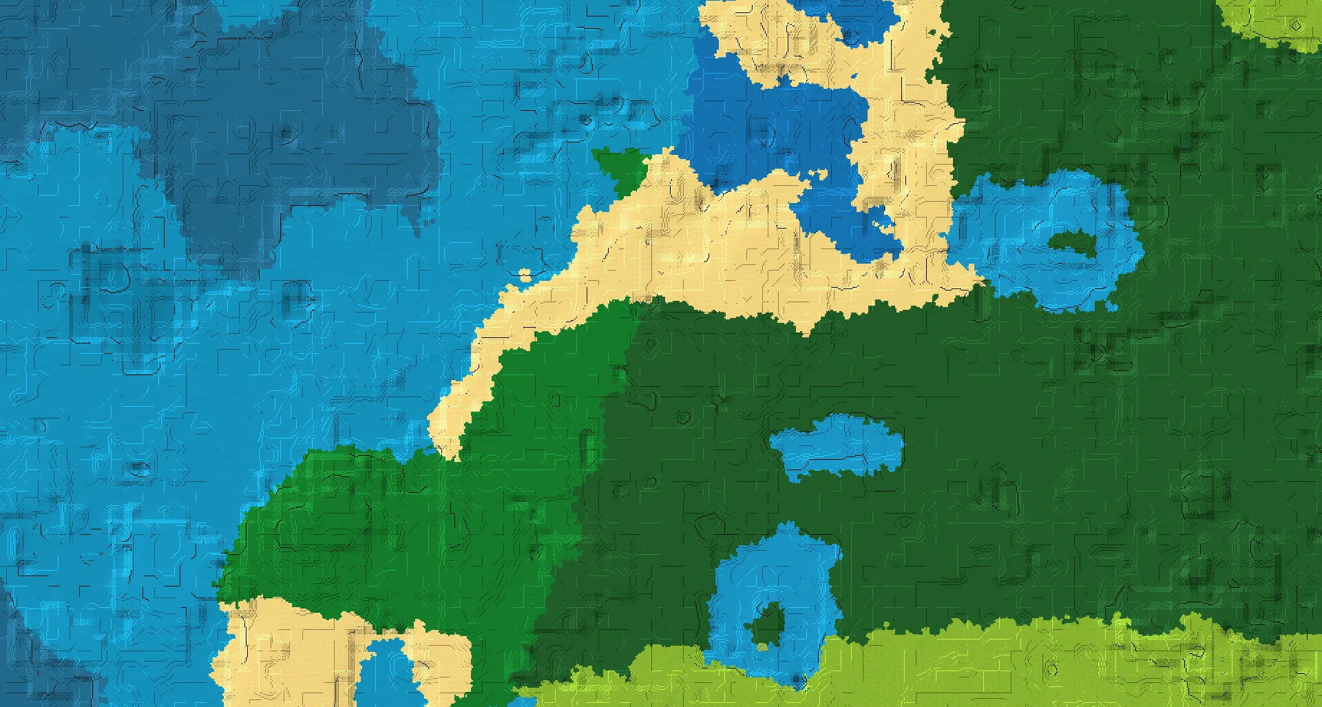 Seed map — Woodland Mansion Northeast of the Jungle Start