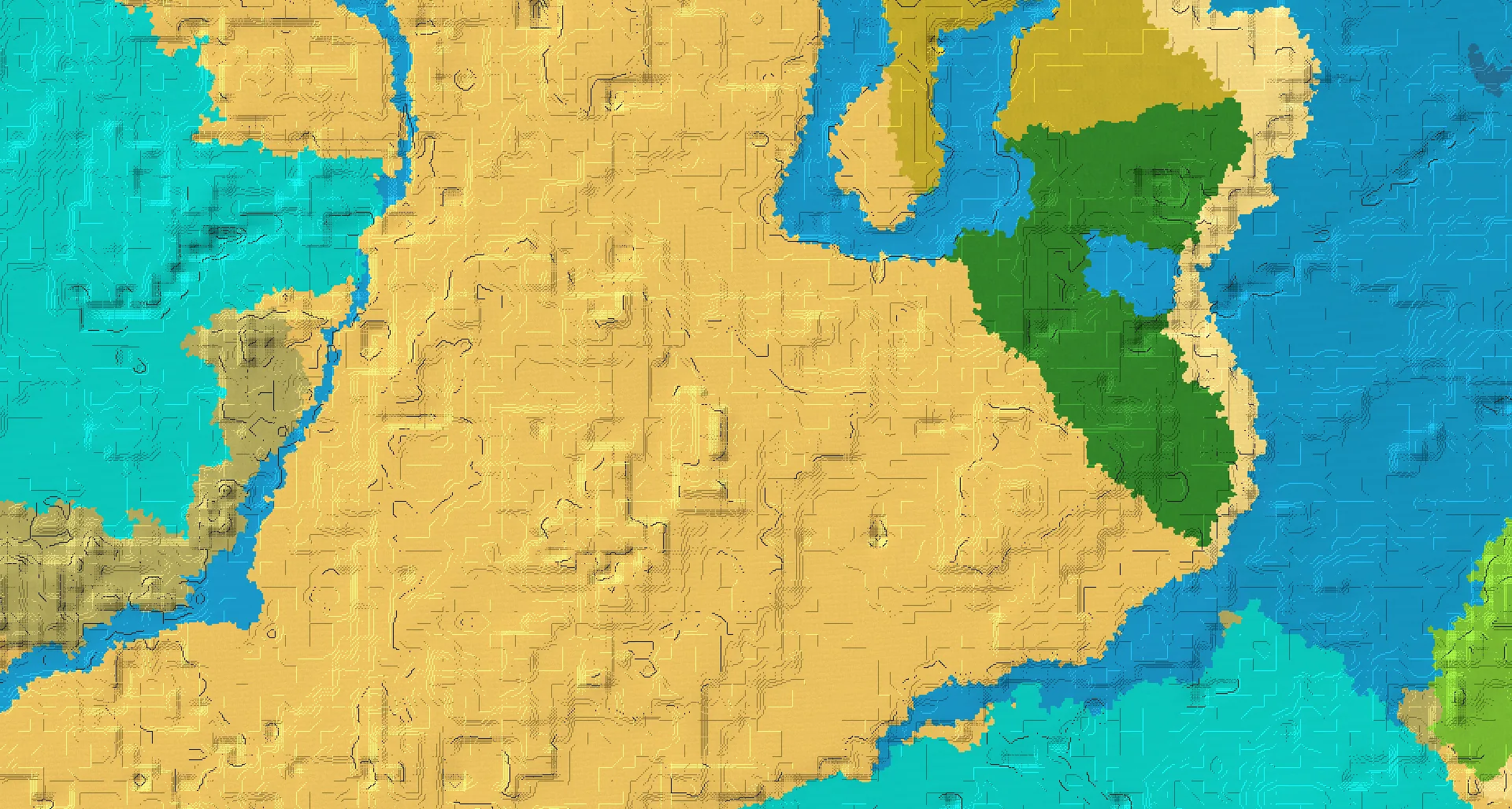 Seed map — Desert village and Desert temple