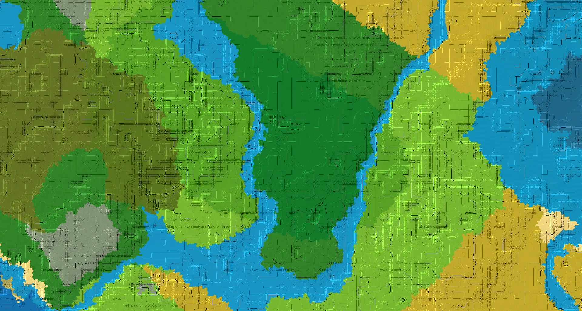 Seed map — Jungle Temple Northeast of a Savanna Start