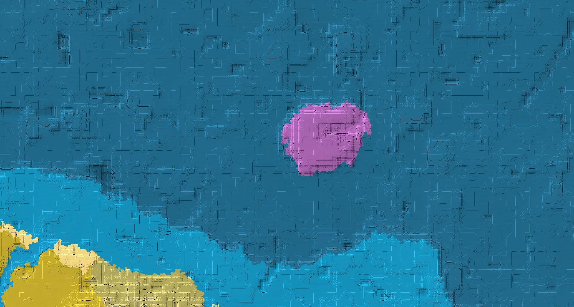 Seed map — Mushrooms beneath a Coastal Stone Arch