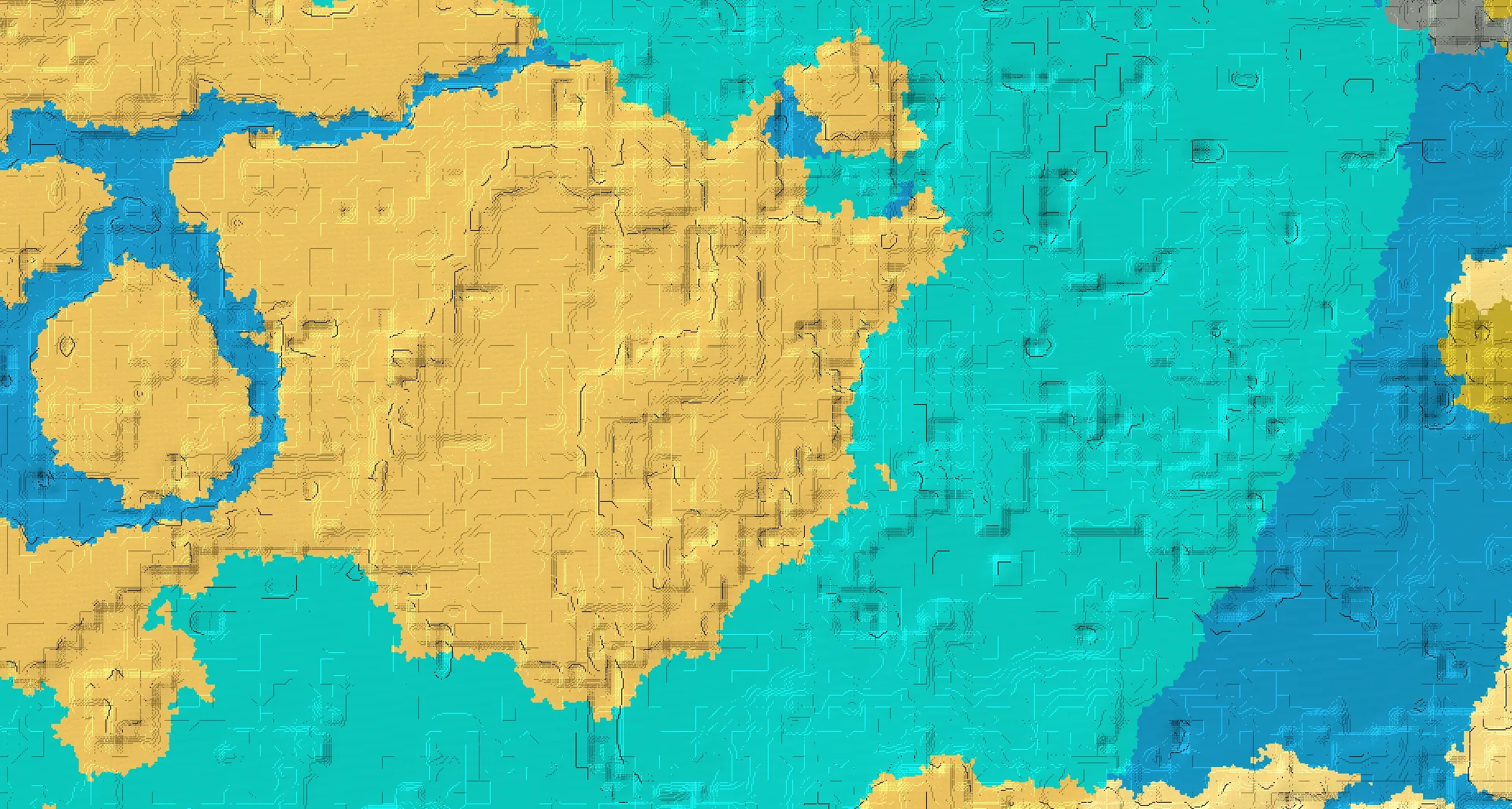 Seed map — Desert Temple South of a Desert Start