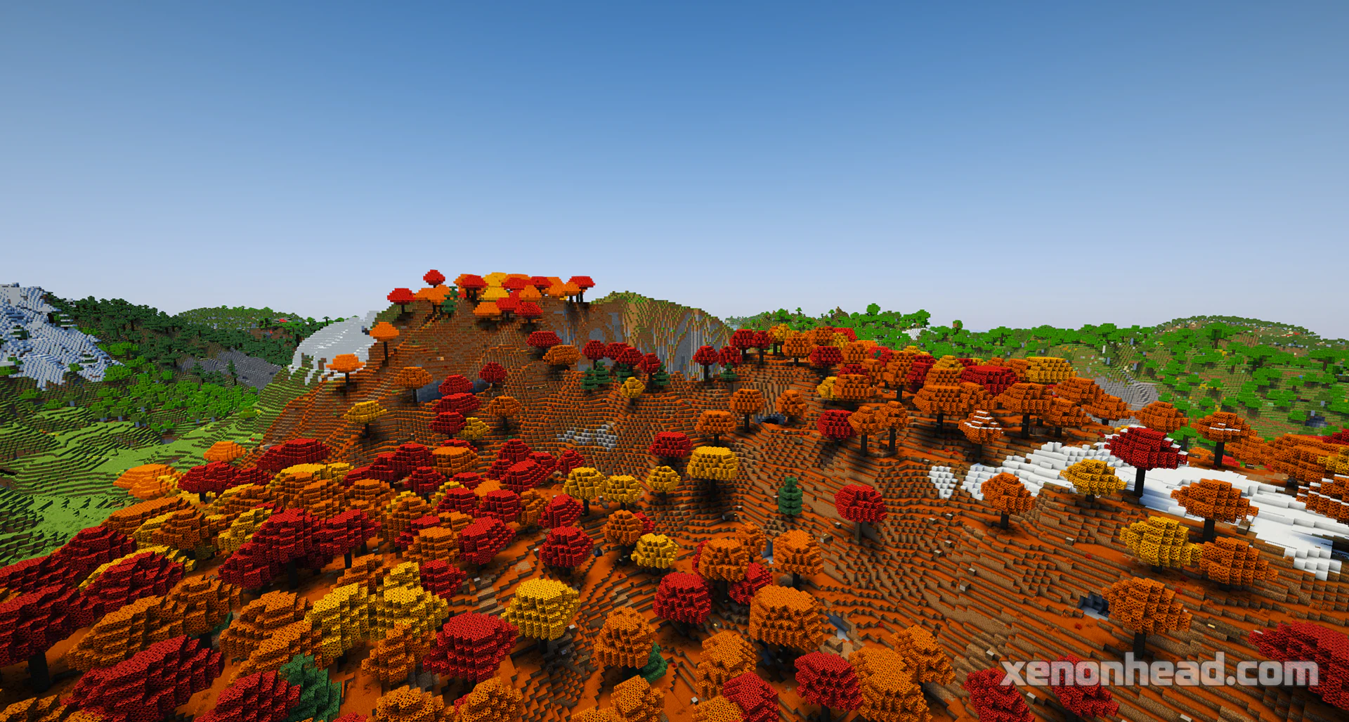 Huge sinkhole village spawn