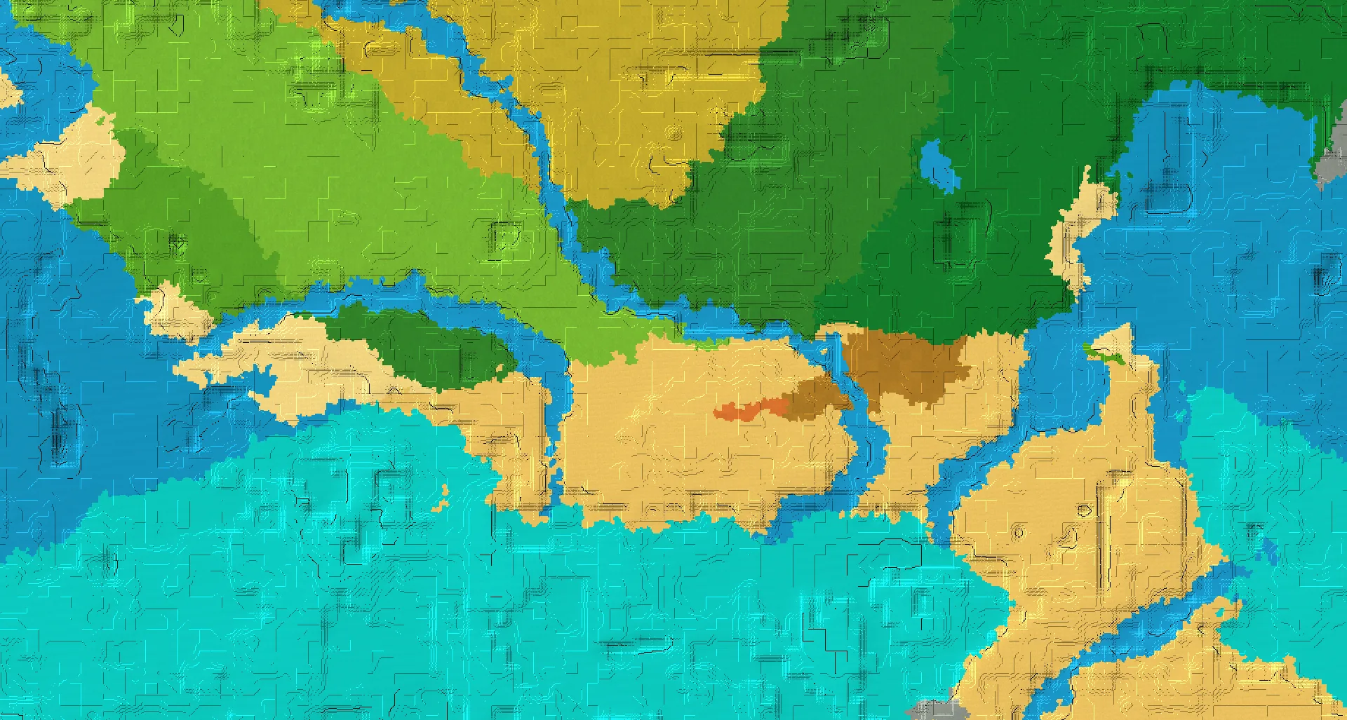 Seed map — Desert Temple and Ruined Portal from Plains