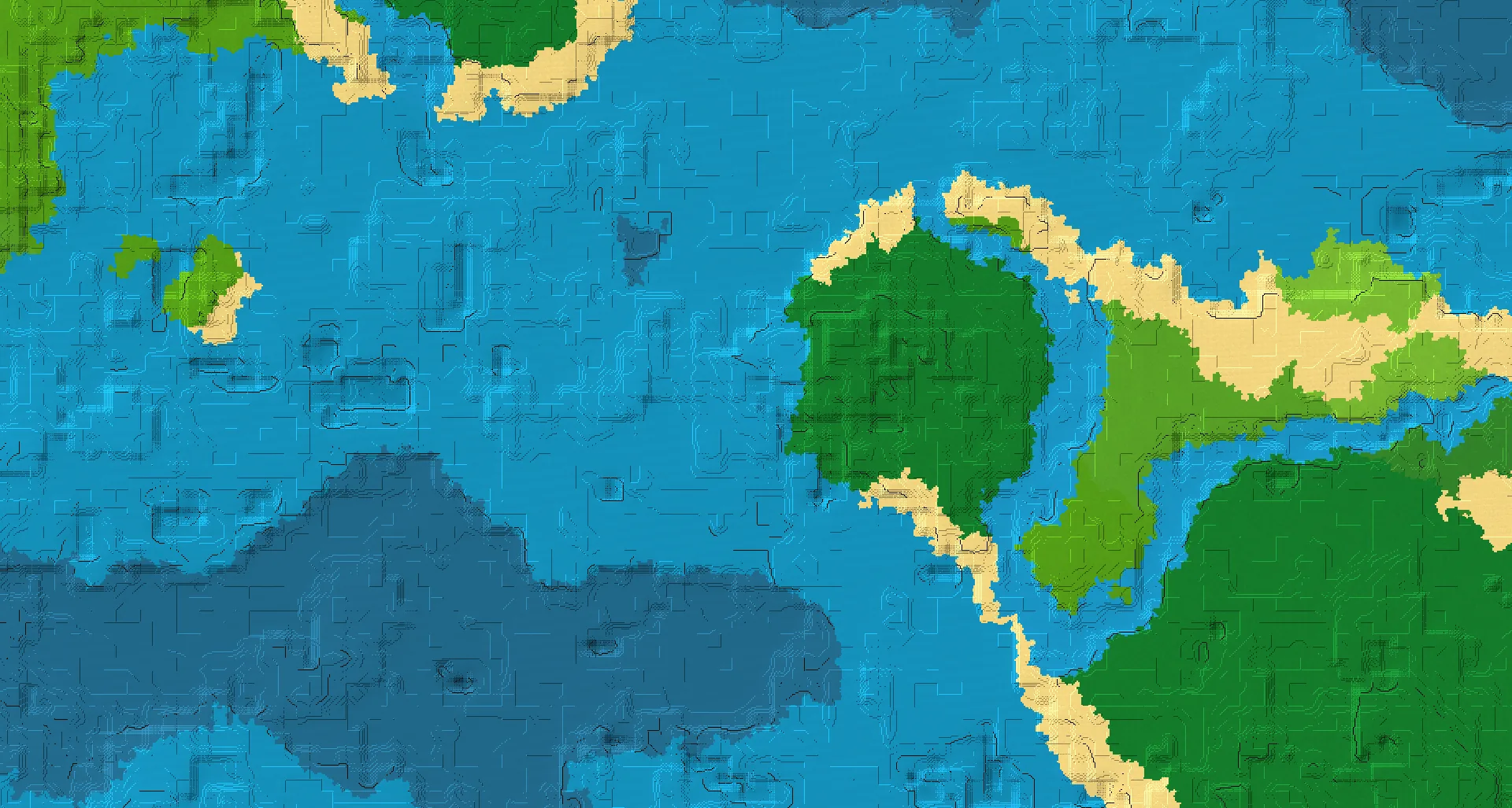 Seed map — Shipwreck and Ruined Portal from Jungle