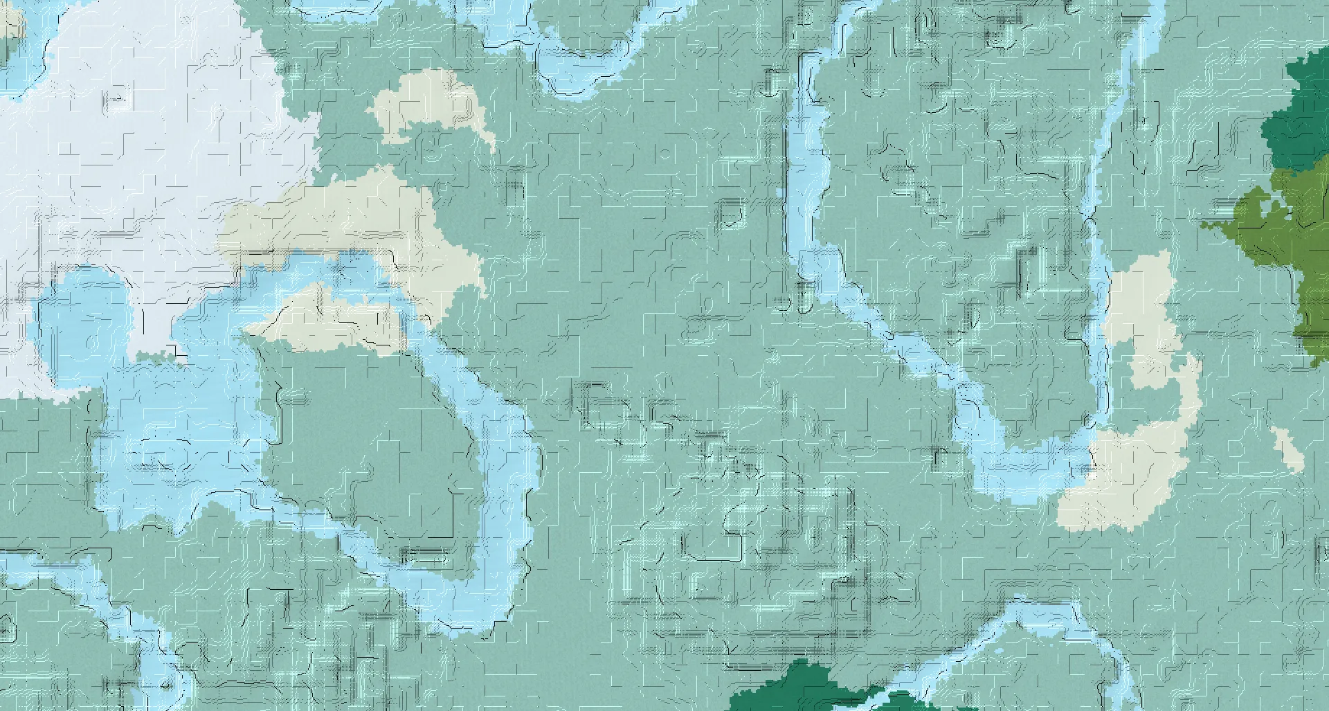 Seed map — Village and Ruined Portal from Snowy Taiga