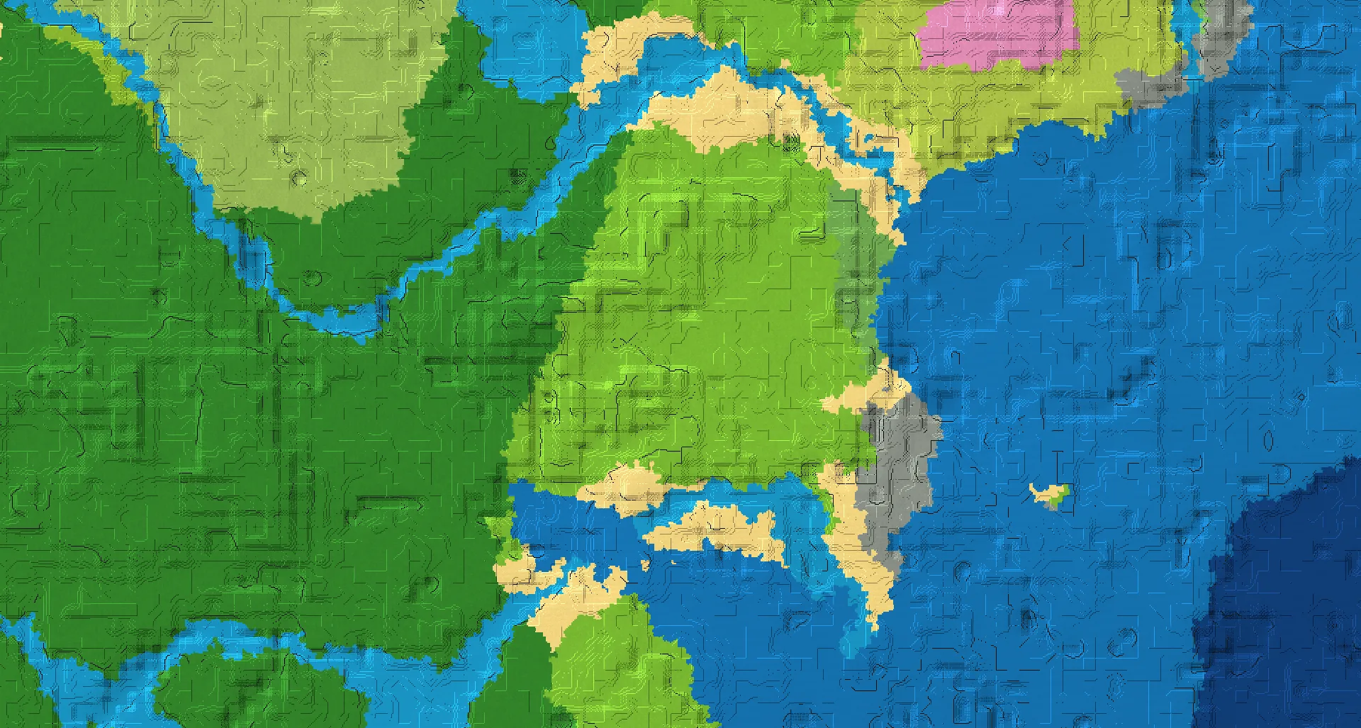 Seed map — Mineshaft Northeast of a Plains Start