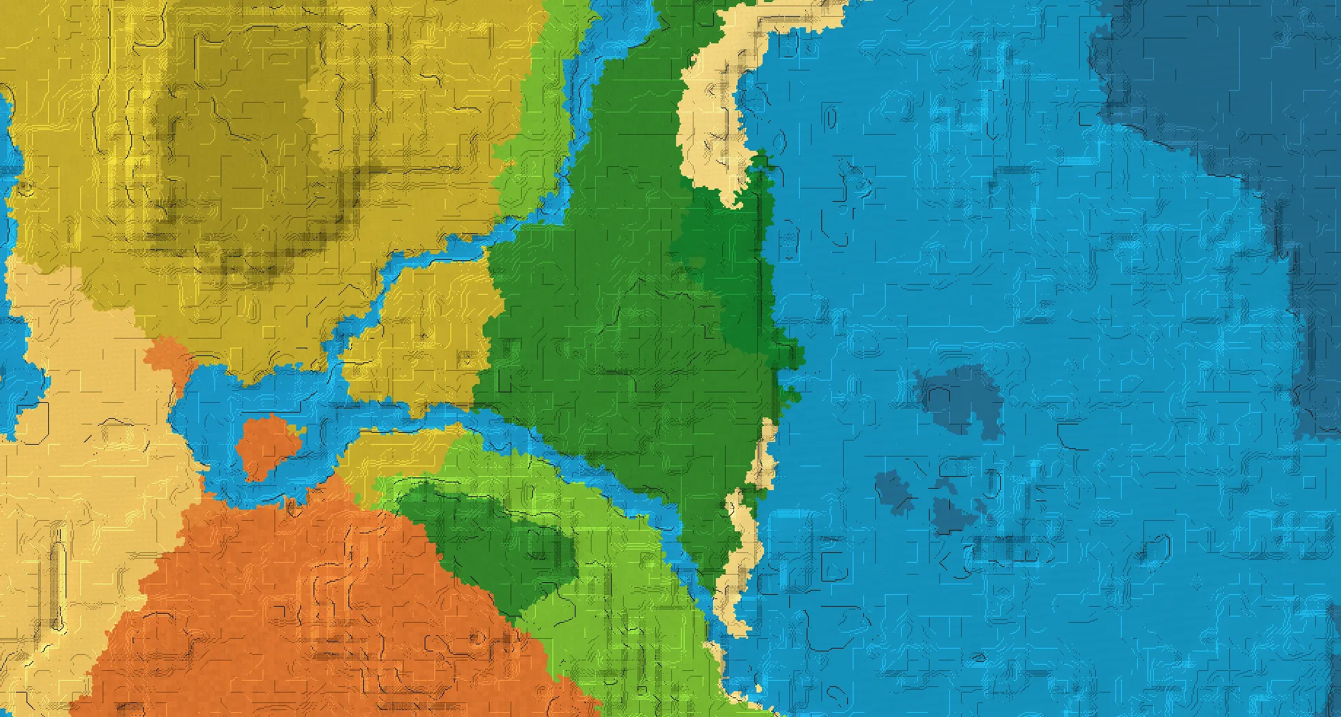 Seed map — Mineshaft Southwest of a Jungle Start
