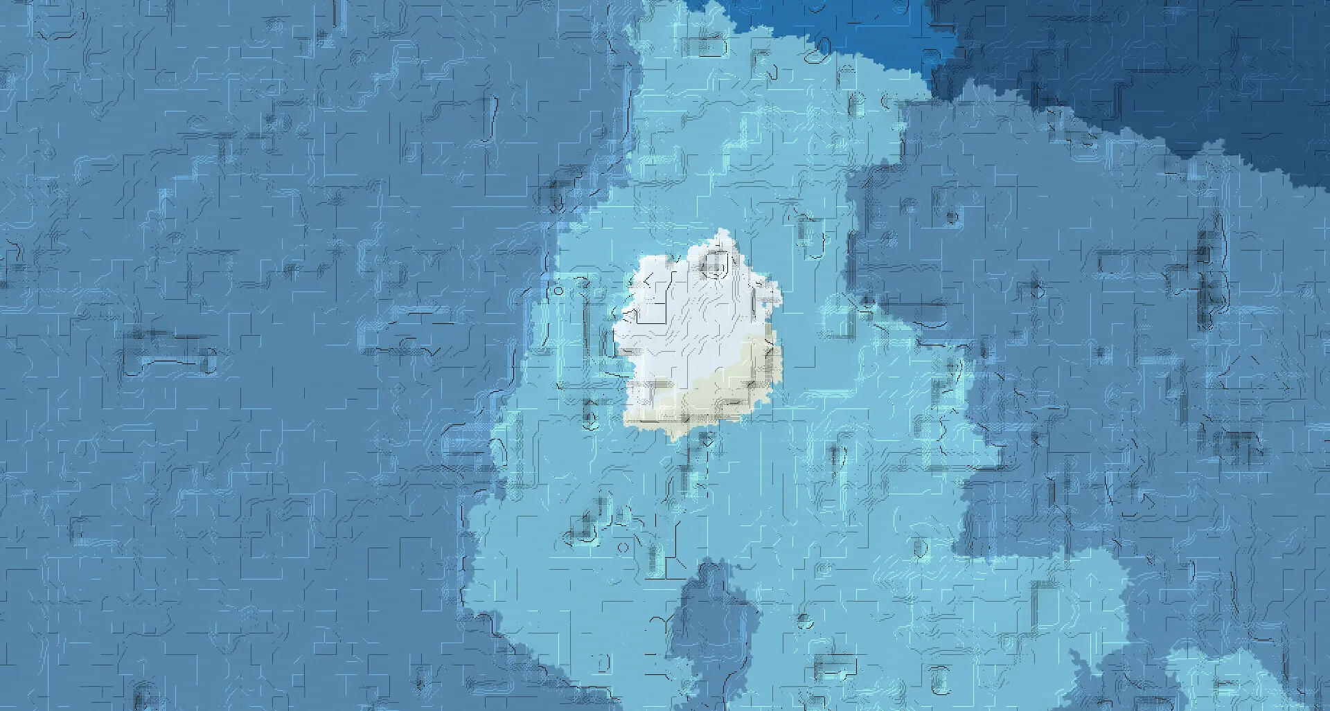 Seed map — Ice spikes outpost island