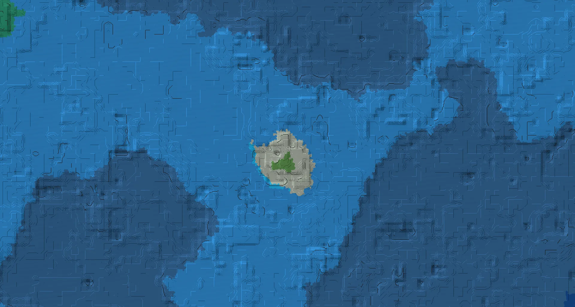 Seed map — Lonely taiga island