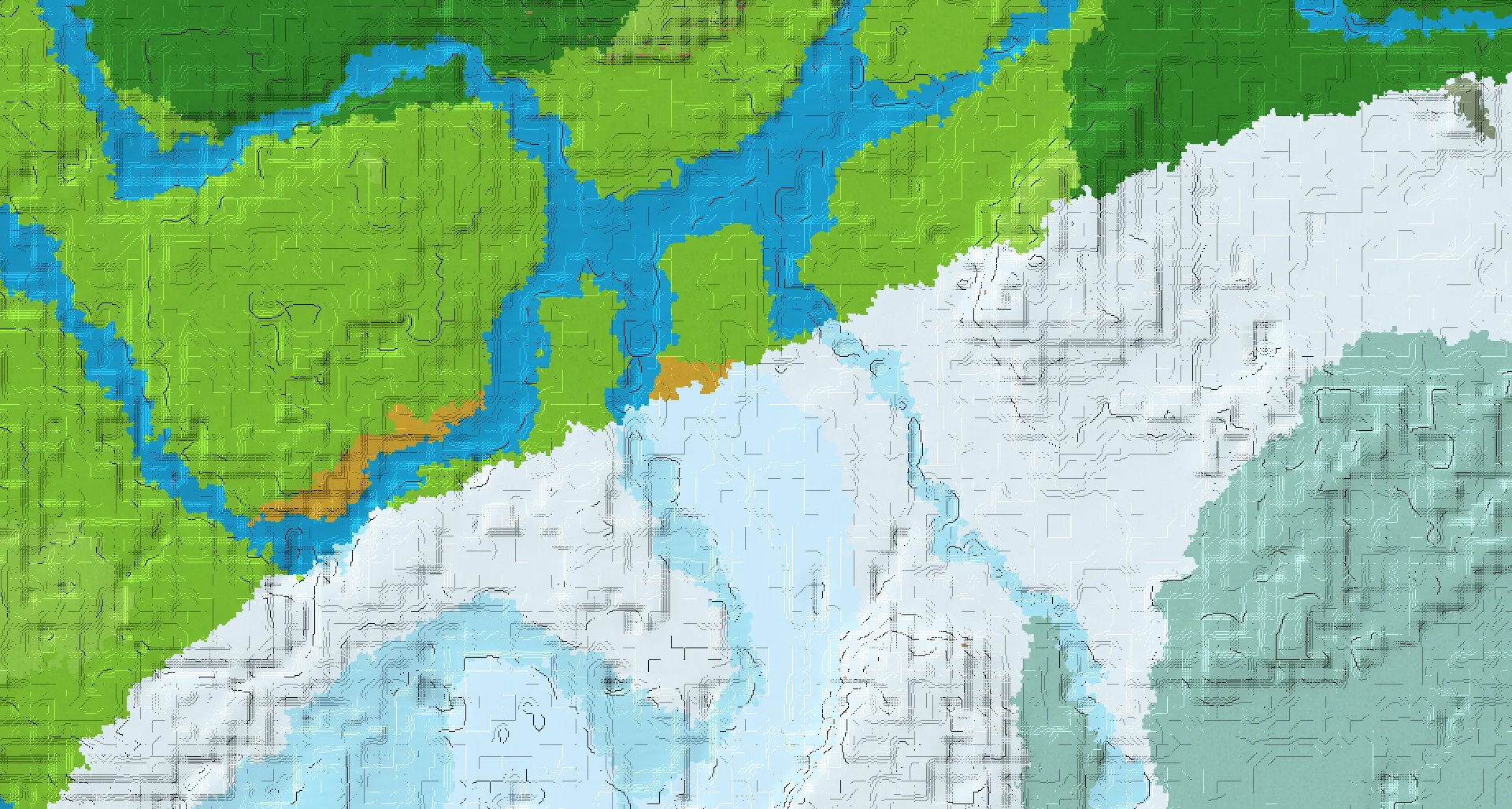 Seed map — Ice Spikes Start with Village
