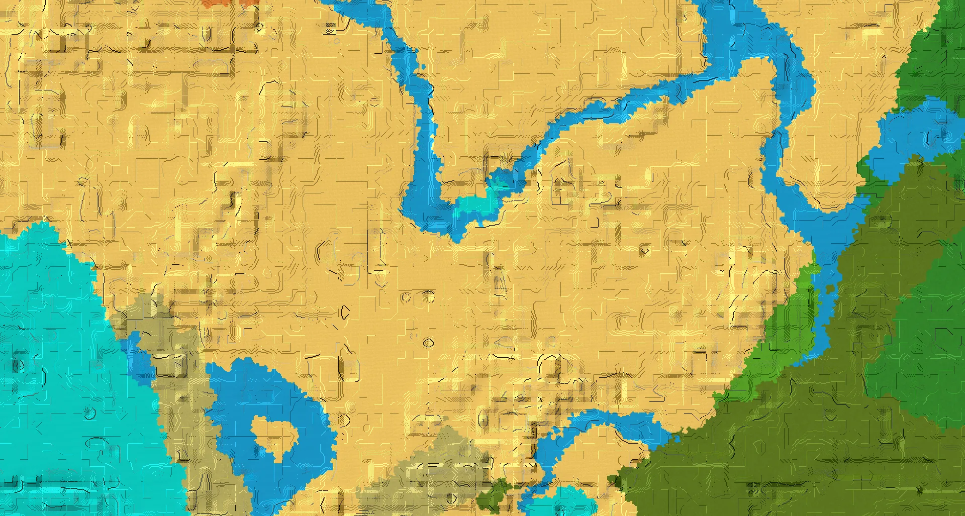 Seed map — Village Northeast of the Desert Start