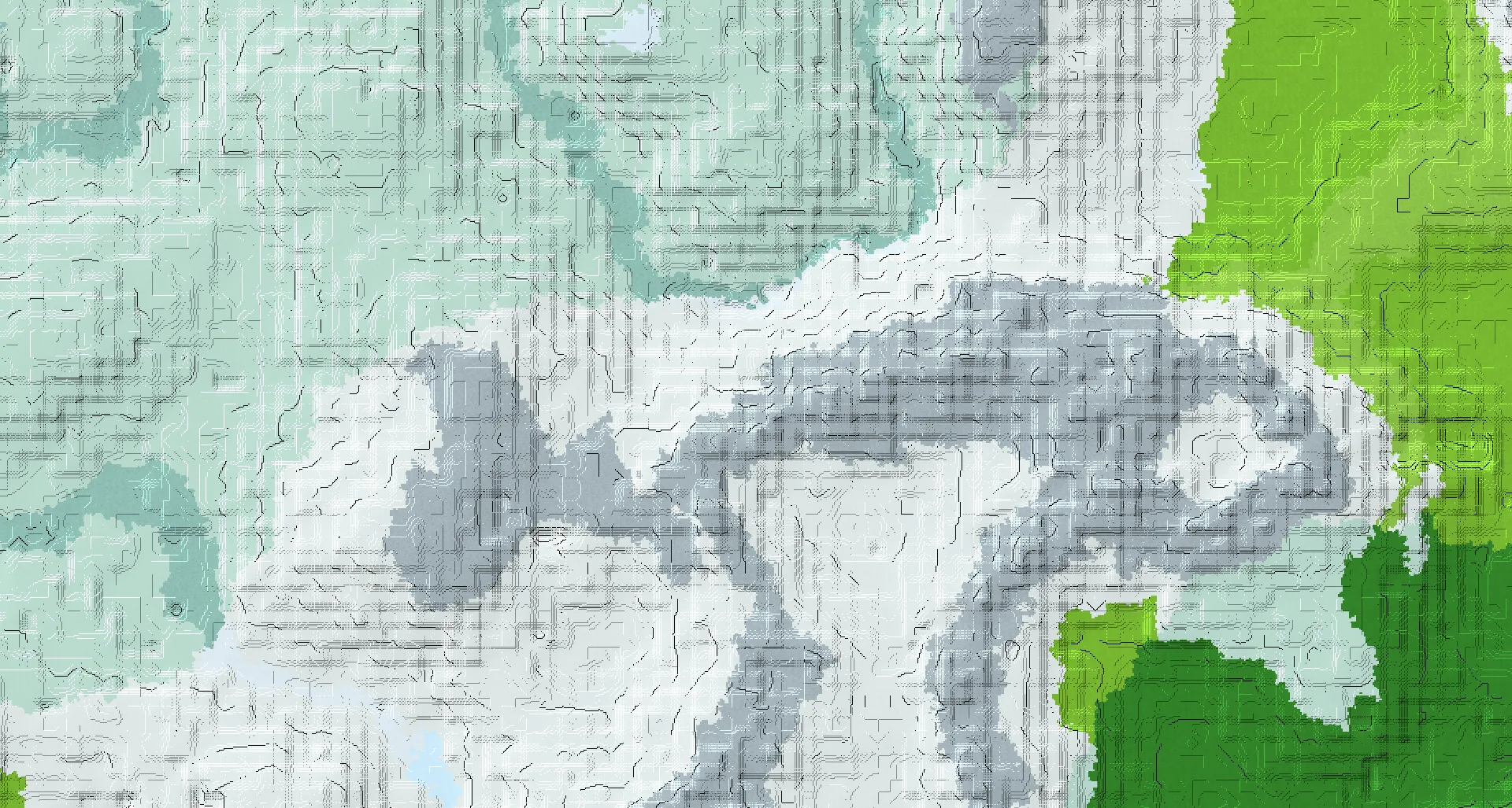 Seed map — Plains Start and an Ancient City Route with Igloo