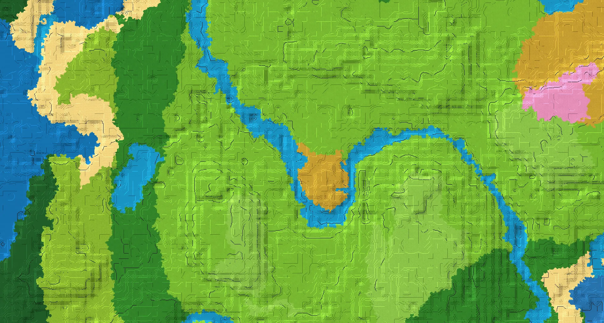 Seed map — Dappled Forest Southeast of a Forest Start with Ruined Portal