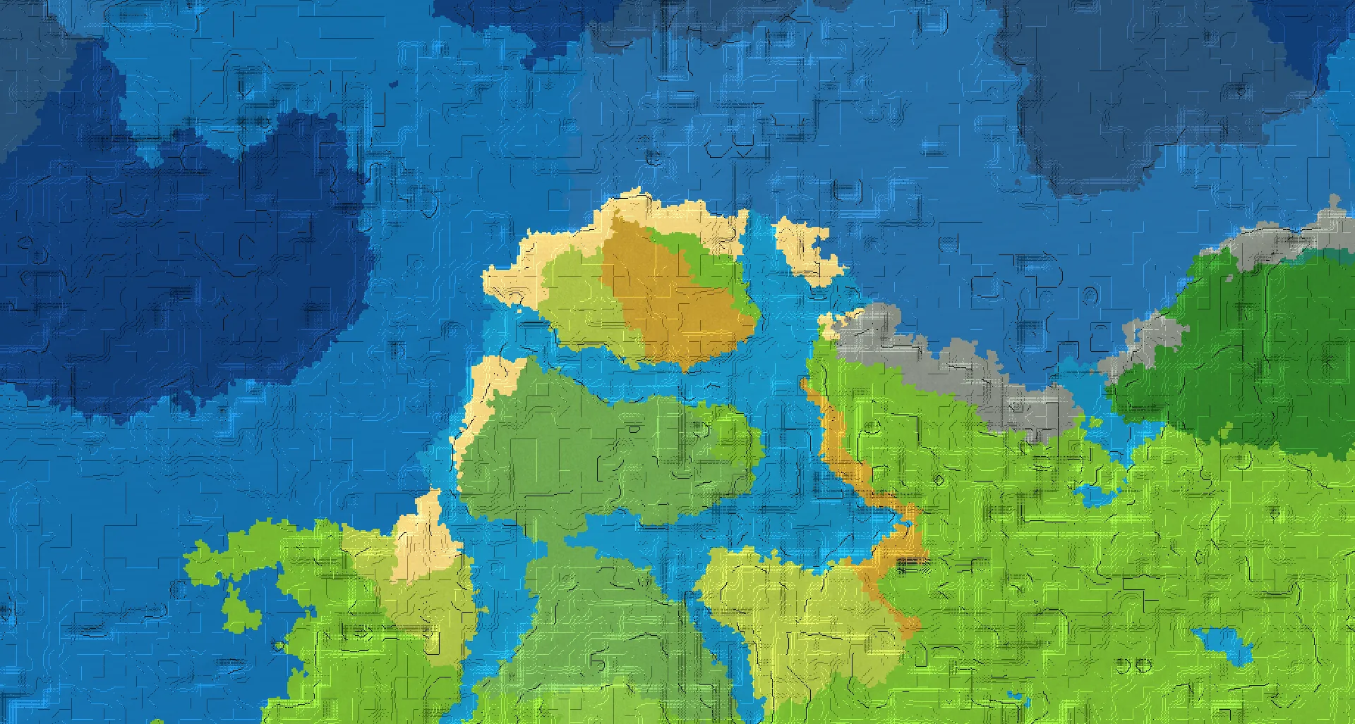 Seed map — Dappled Forest North of a Flower Forest Start
