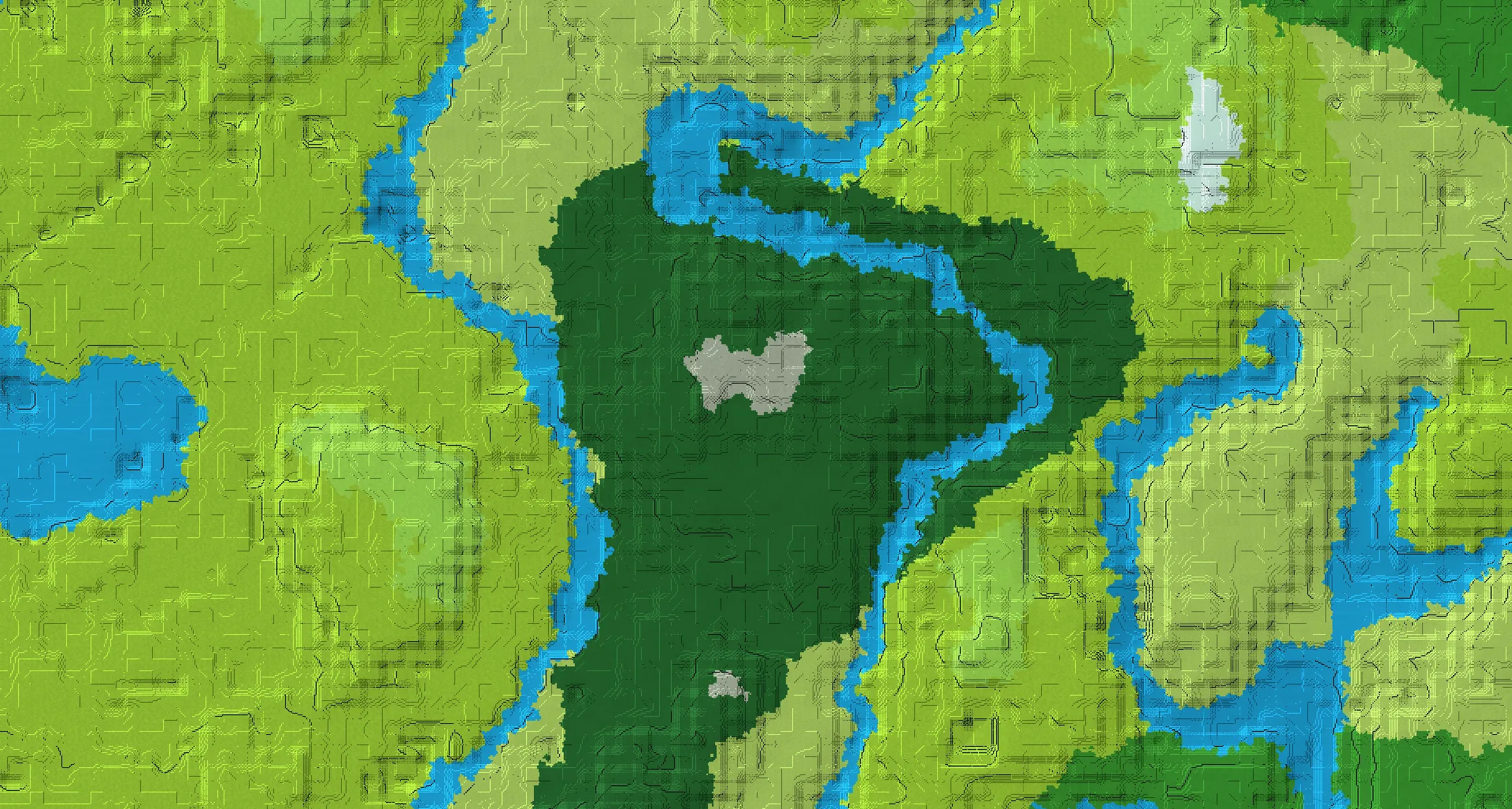 Seed map — Pale Garden North of a Dark Forest Start