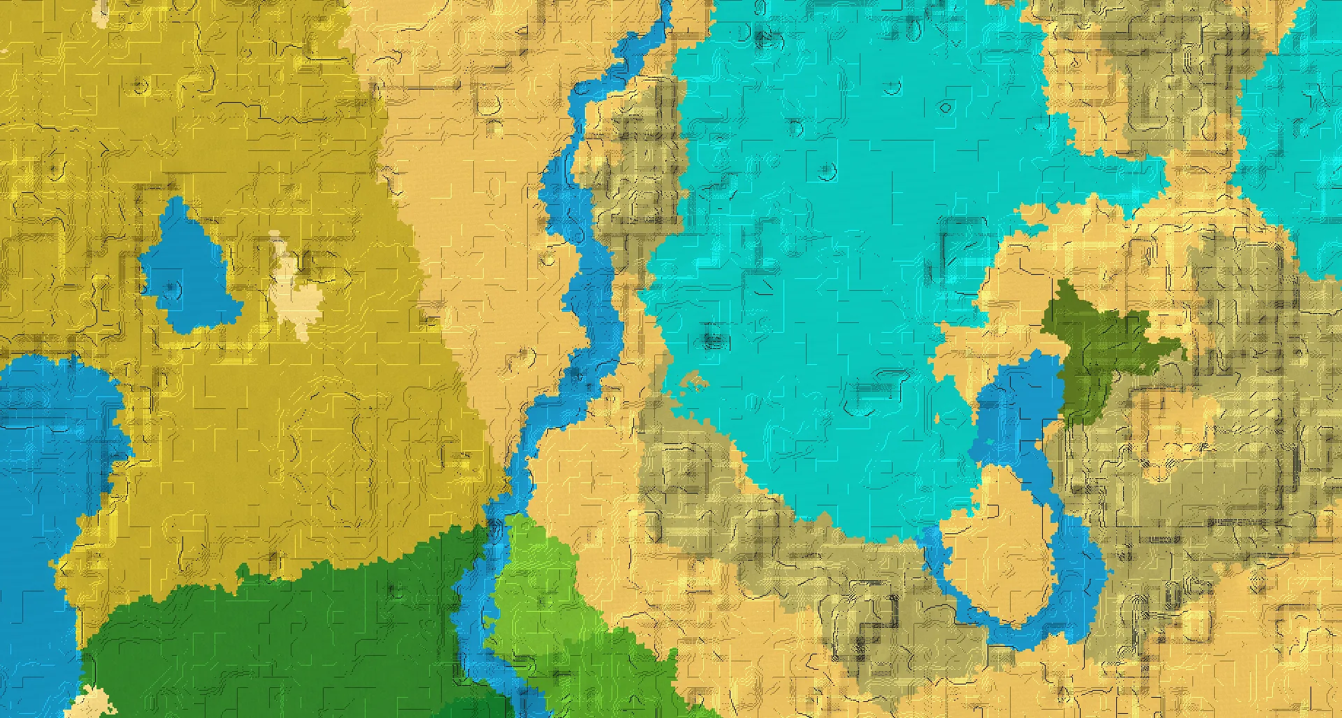 Seed map — Warm Ocean East of a Desert Start at 12, 268