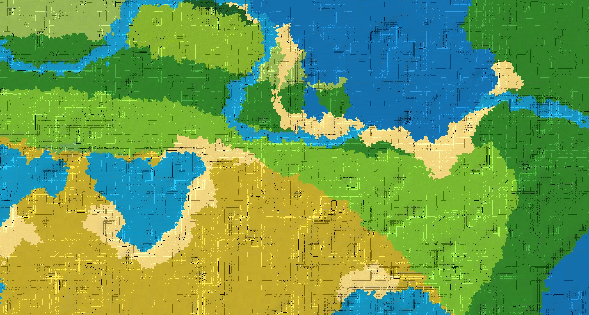 Seed map — Plains Start with Ruined Portal at 0, 0 (Seed 4363907513910991350)