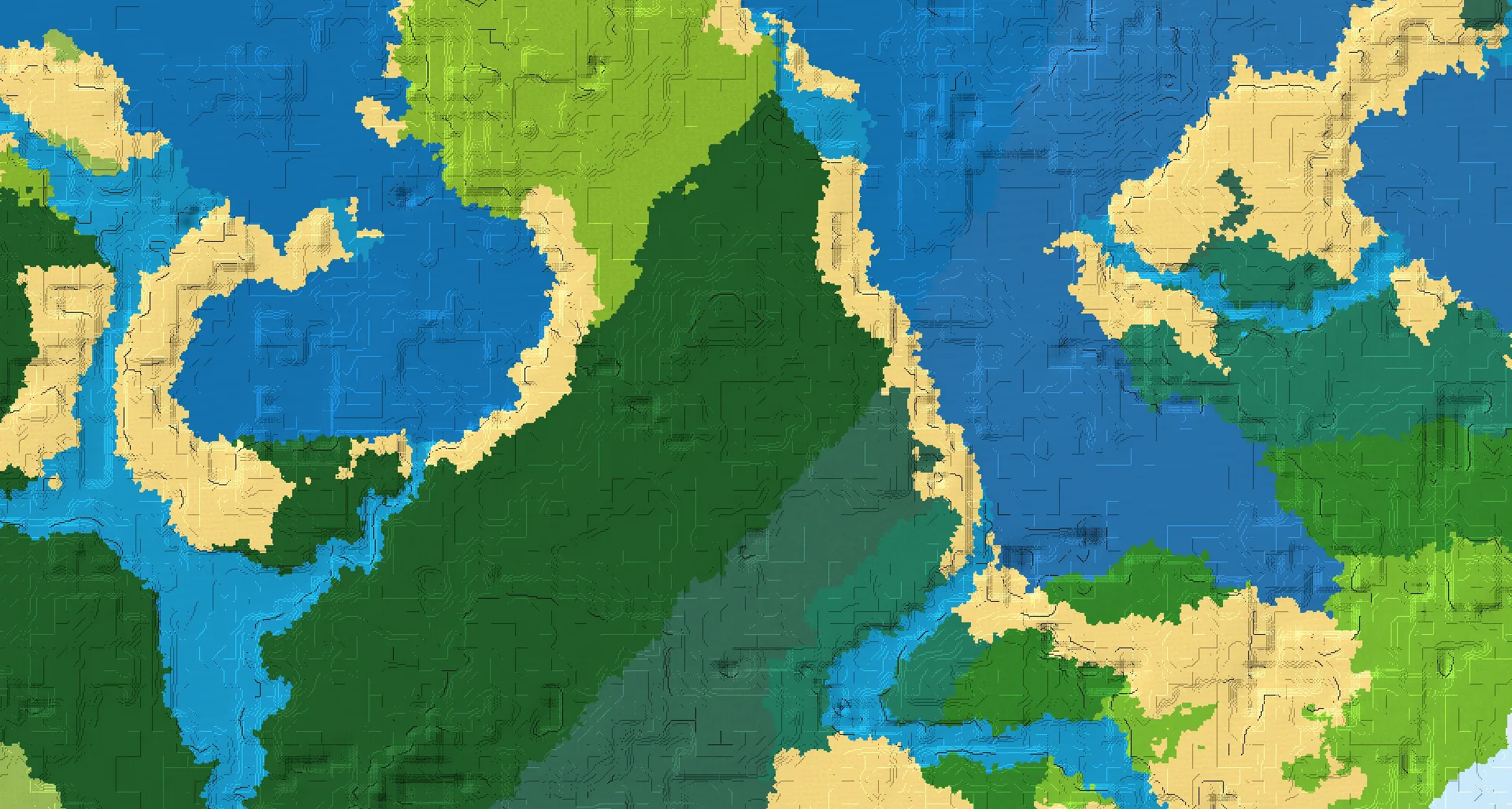 Seed map — Woodland Mansion and Trial Chambers from Dark Forest with Stronghold