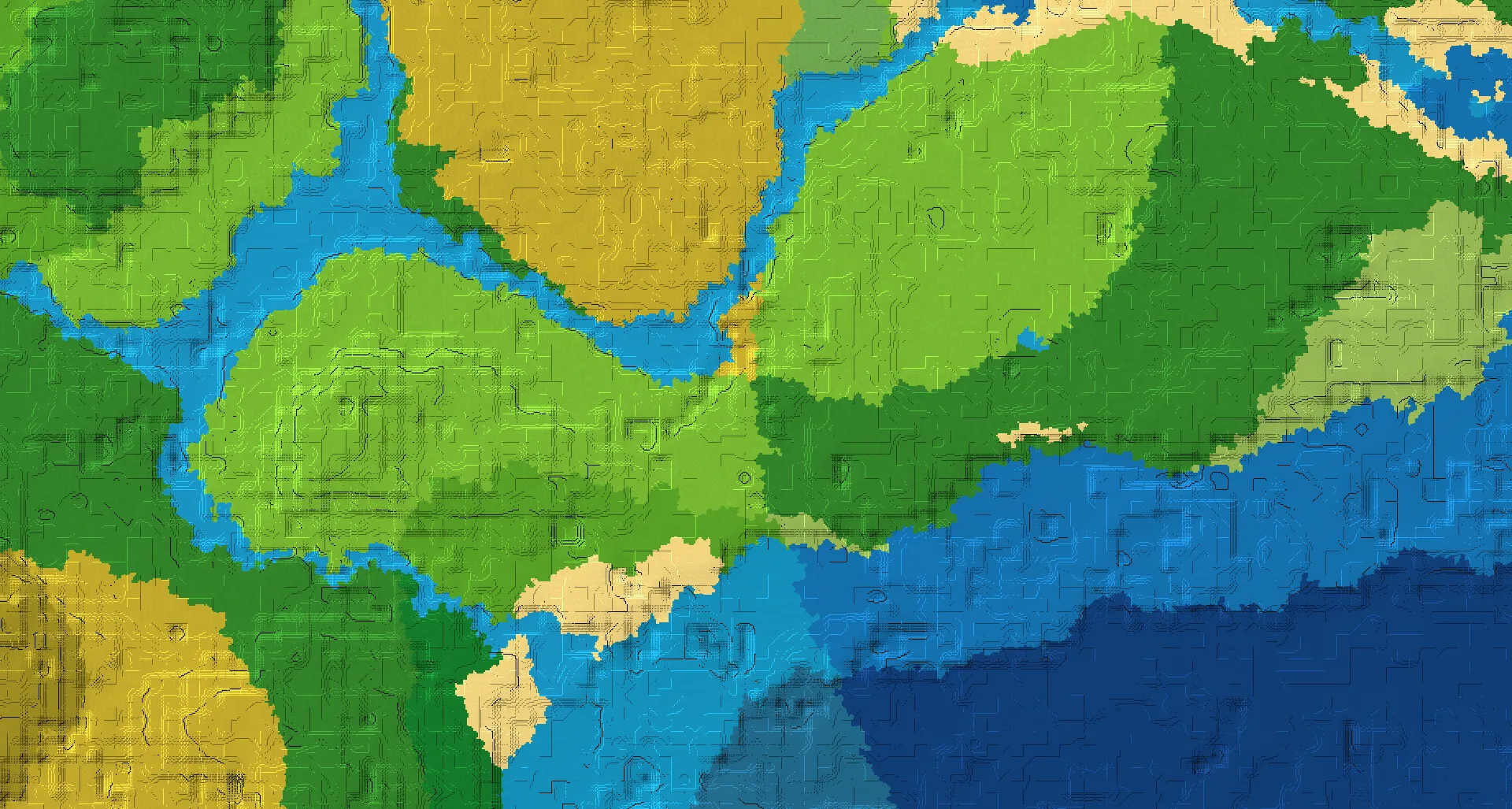 Seed map — 2 Villages near a Savanna Start with Trial Chambers