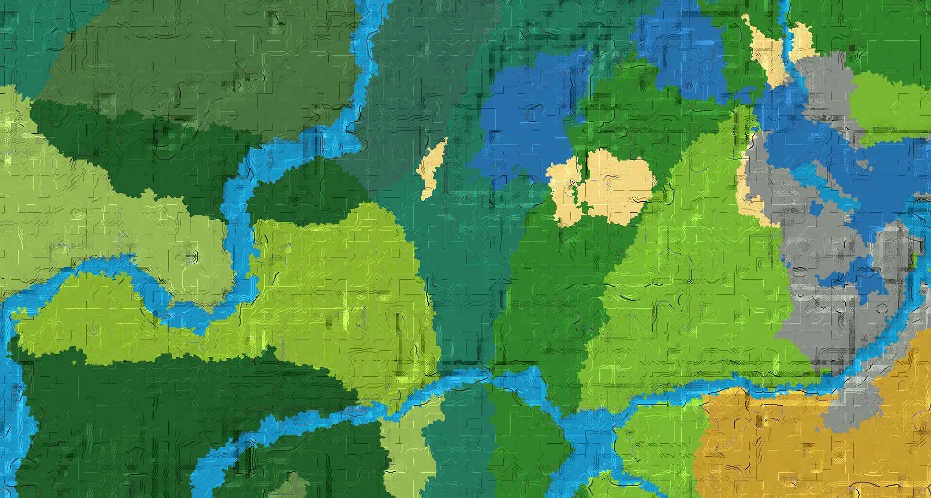 Seed map — Village and Sulfur Caves from Old Growth Spruce Taiga