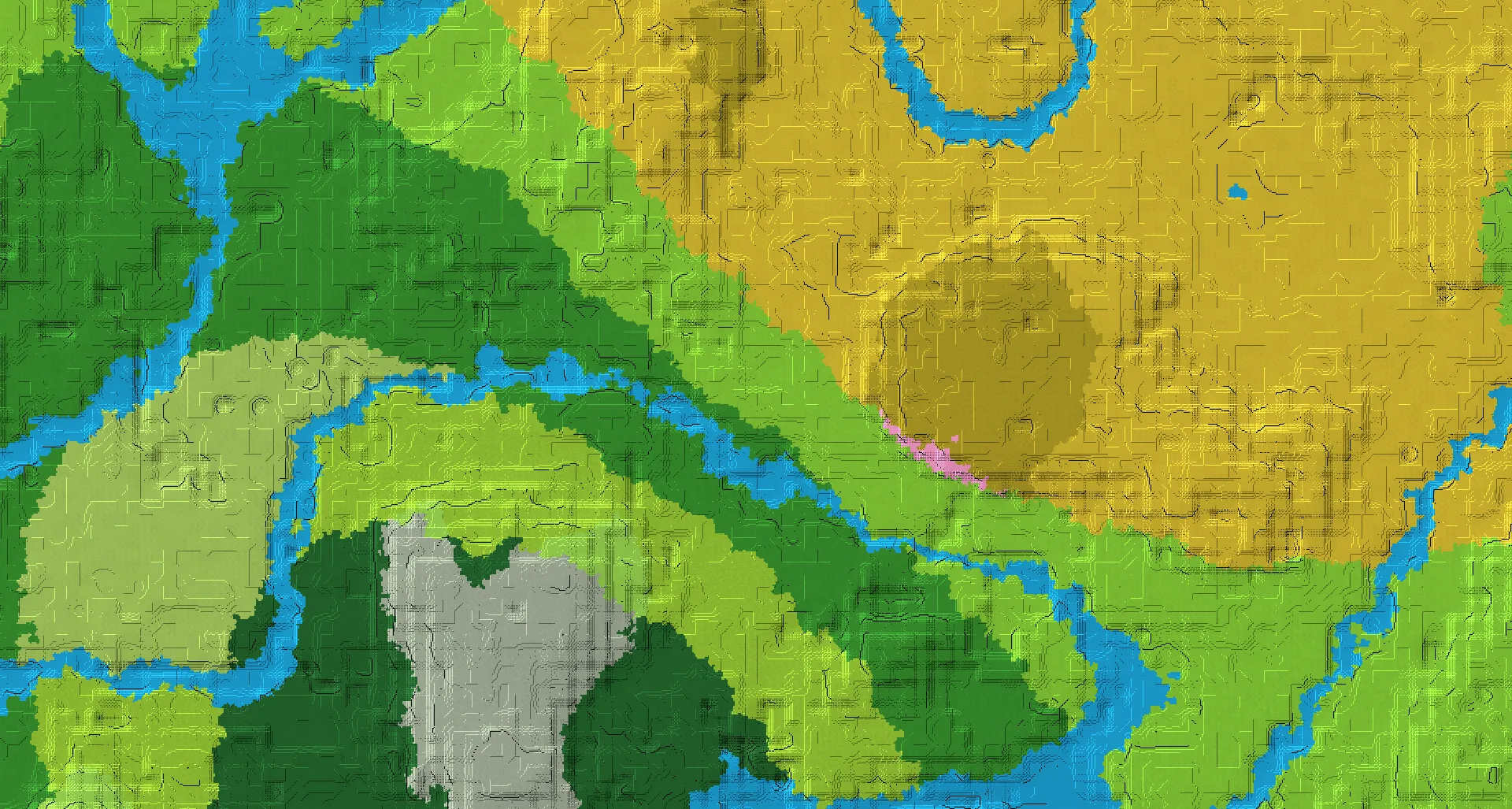 Seed map — A vast pale garden to explore