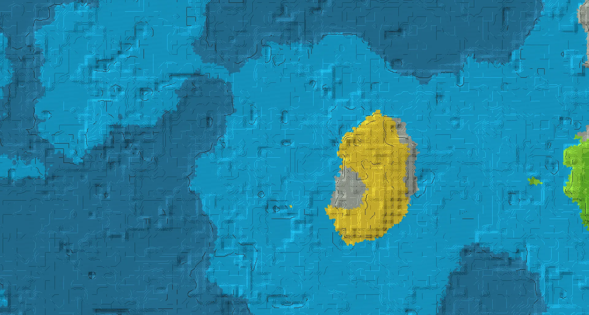 Seed map — Savanna Ocean Start with a Shipwreck with Ruined Portal
