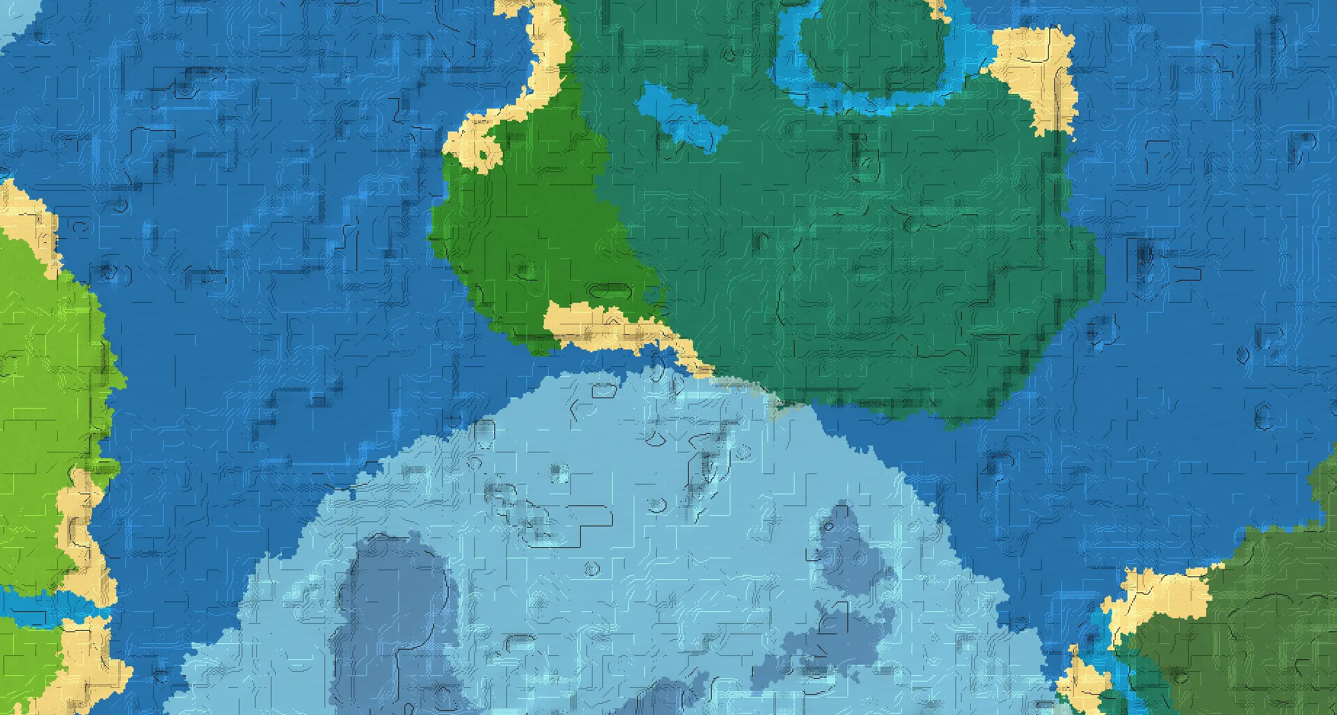 Seed map — Cold Ocean Southwest of a Taiga Start