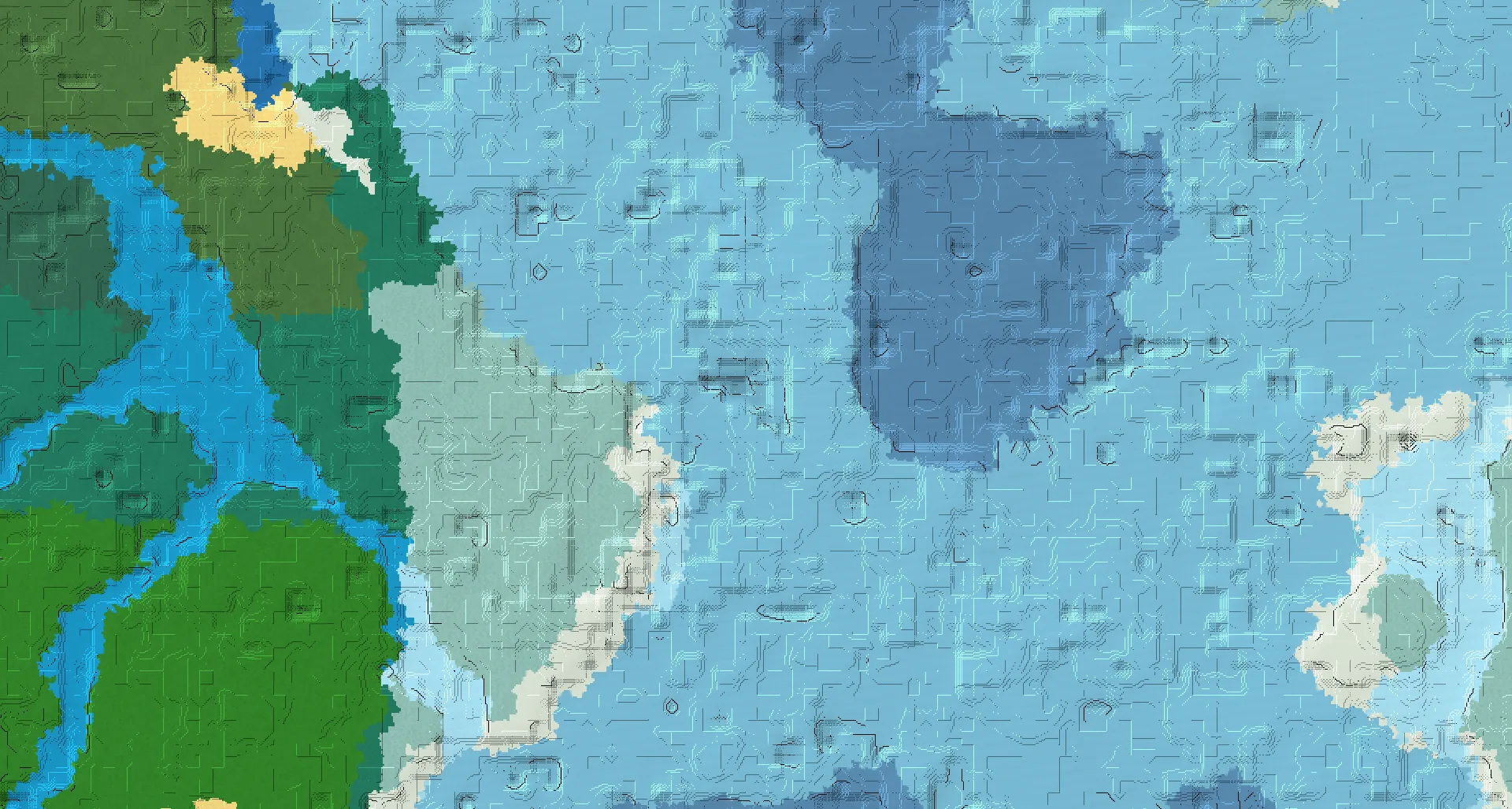 Seed map — Shipwreck Northeast of a Snowy Taiga Start